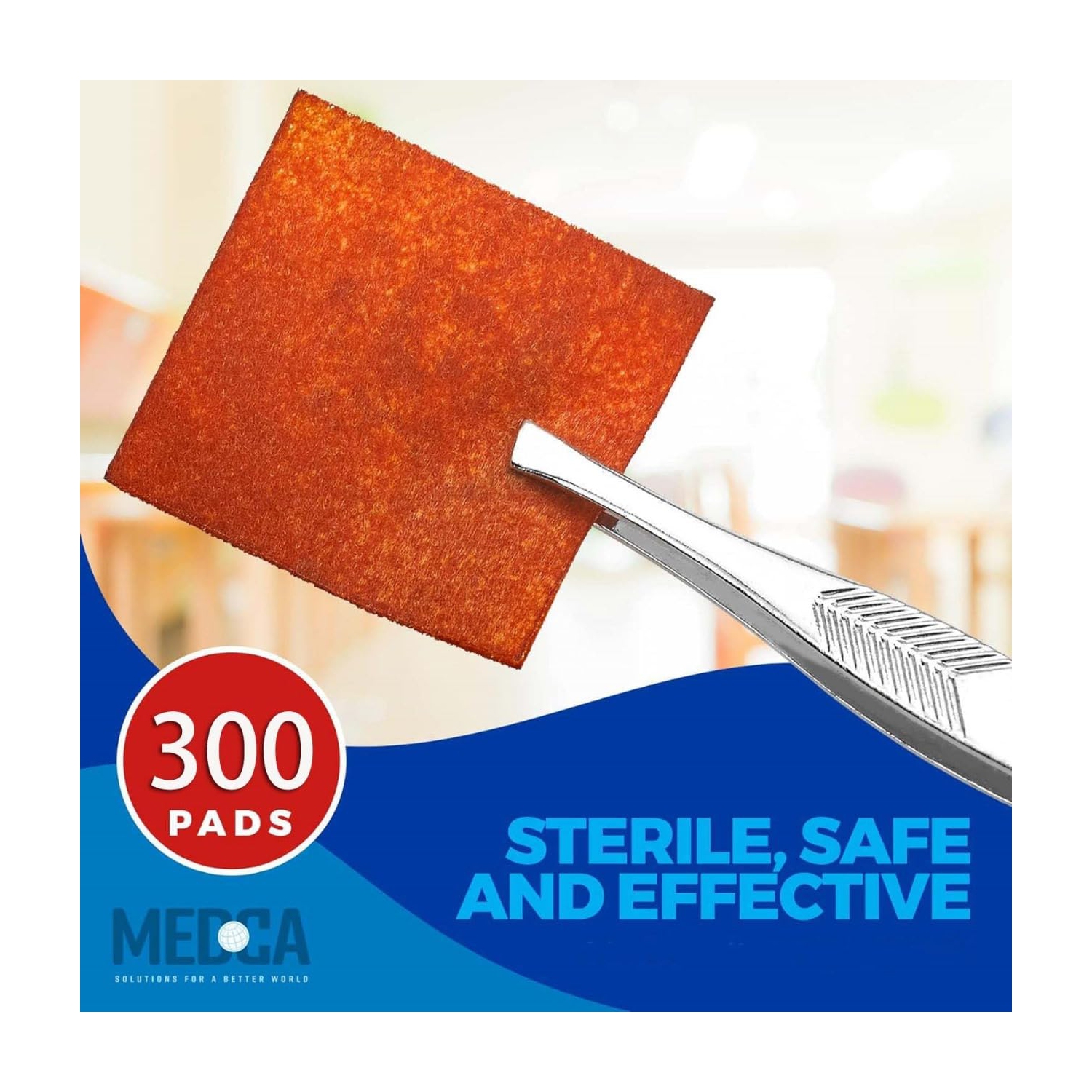 Iodine Prep Pads - Iodine Prep Solution Pads, 10% Povidone Iodine Swabs for Individual Disposable Cotton First Aid