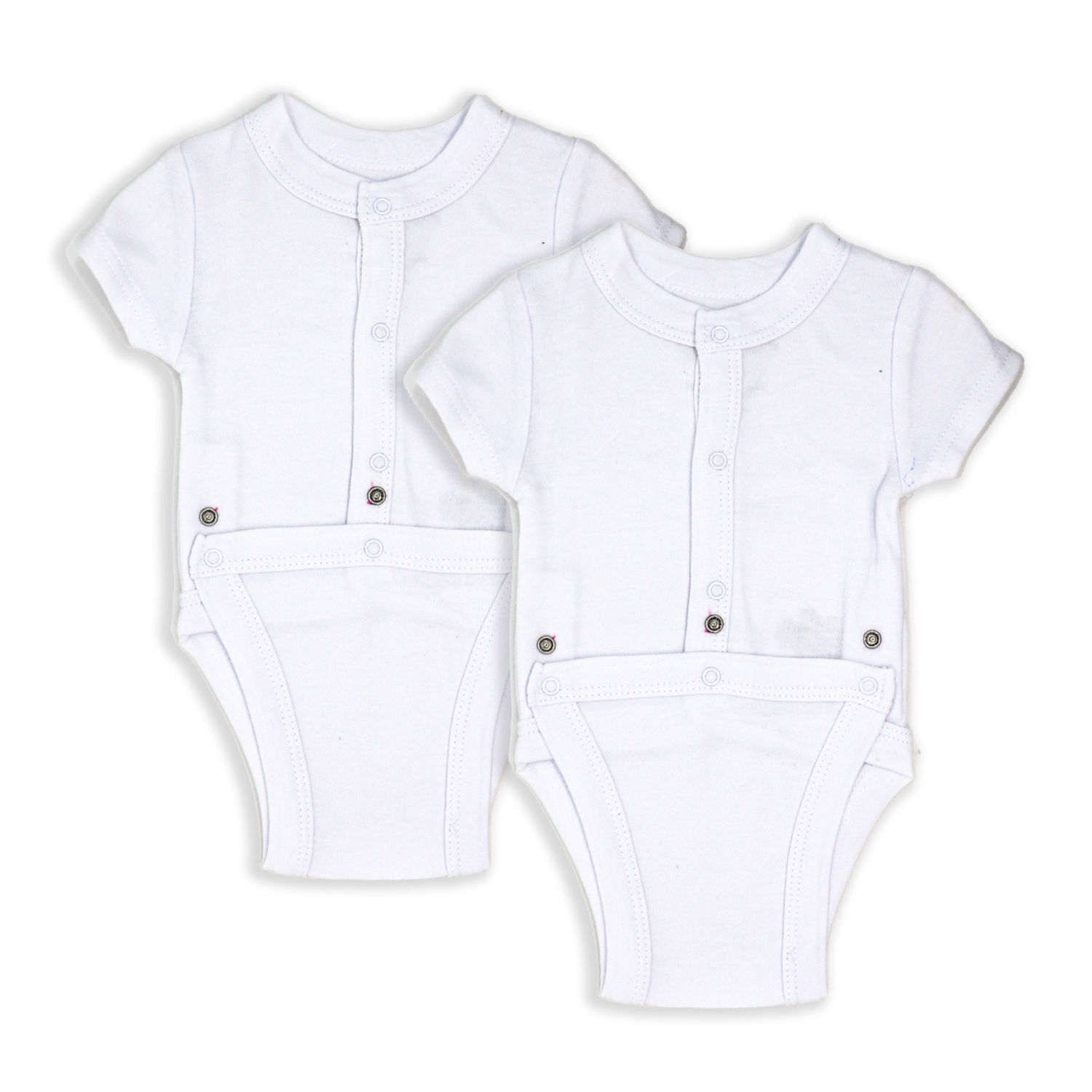 Necessities by TenderTyme 2-Pack Diaper Vests - White
