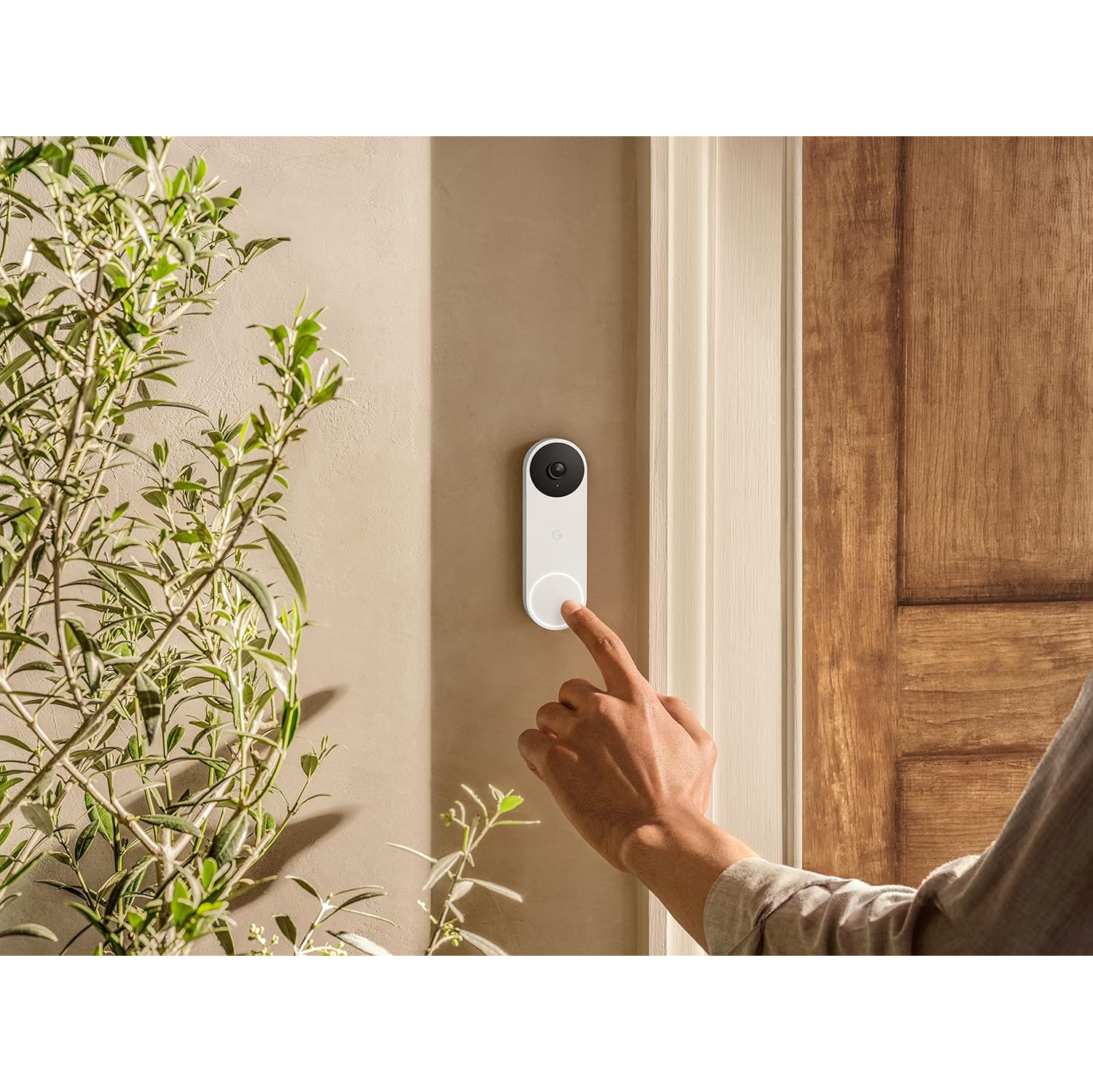 Google Nest Doorbell - Wired Video Doorbell Camera - Doorbell Security Camera - Snow - BRAND NEW