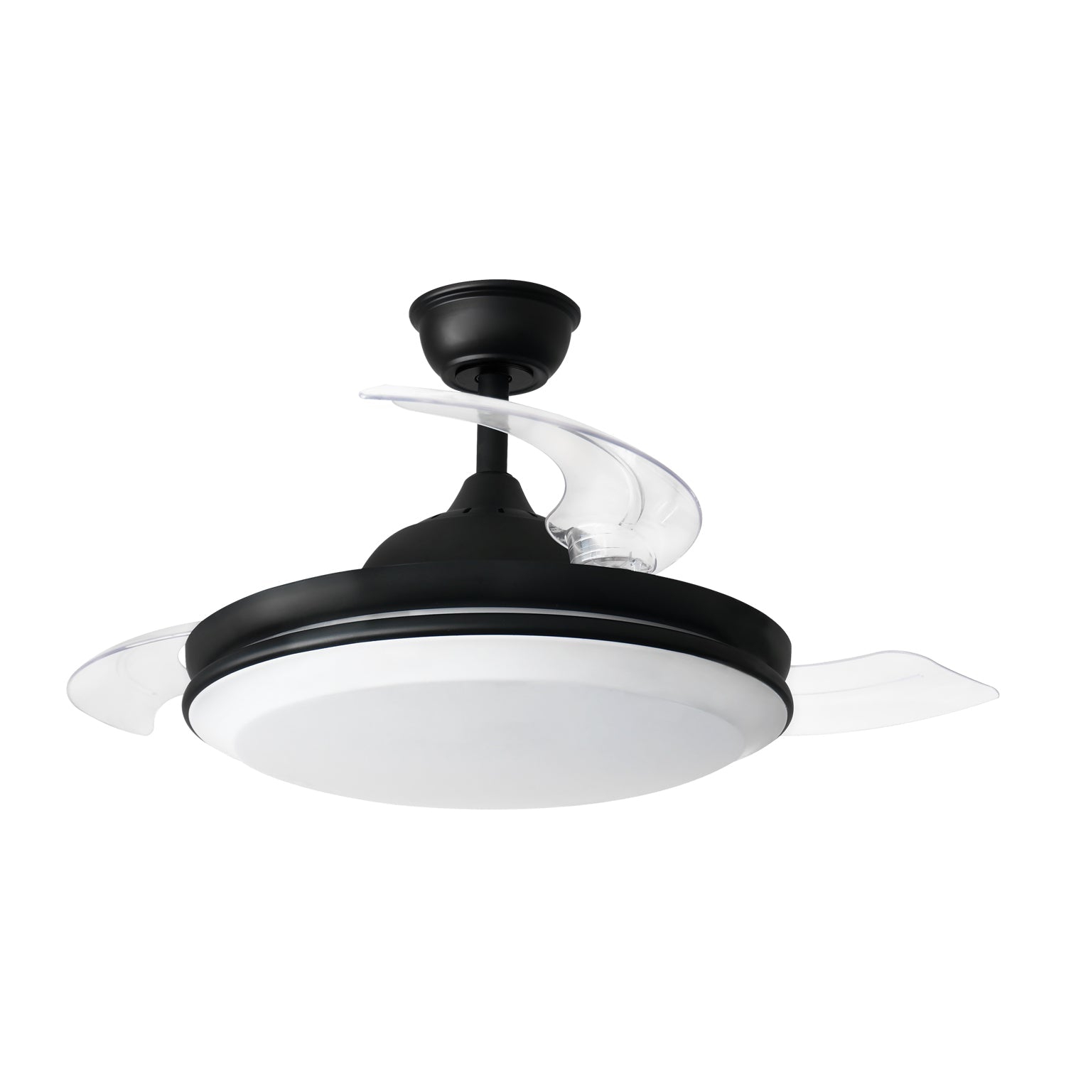 Xtricity – ventilateur de plafond rétractable, éclairage DEL, télécommande incluse, noir
