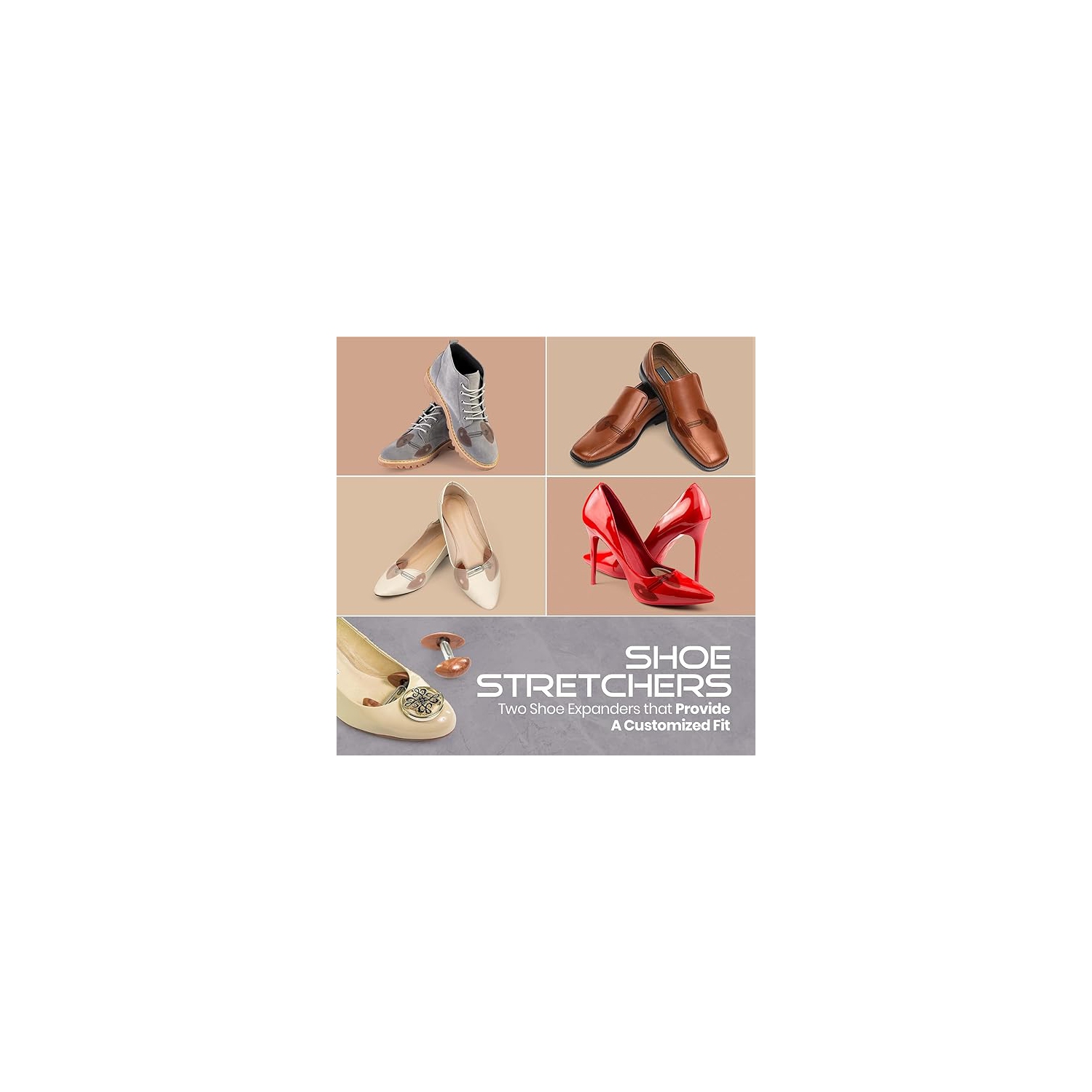 Shoe Stretcher - Shape Extenders and Width Extender for Men's & Women's Shoes or Boots
