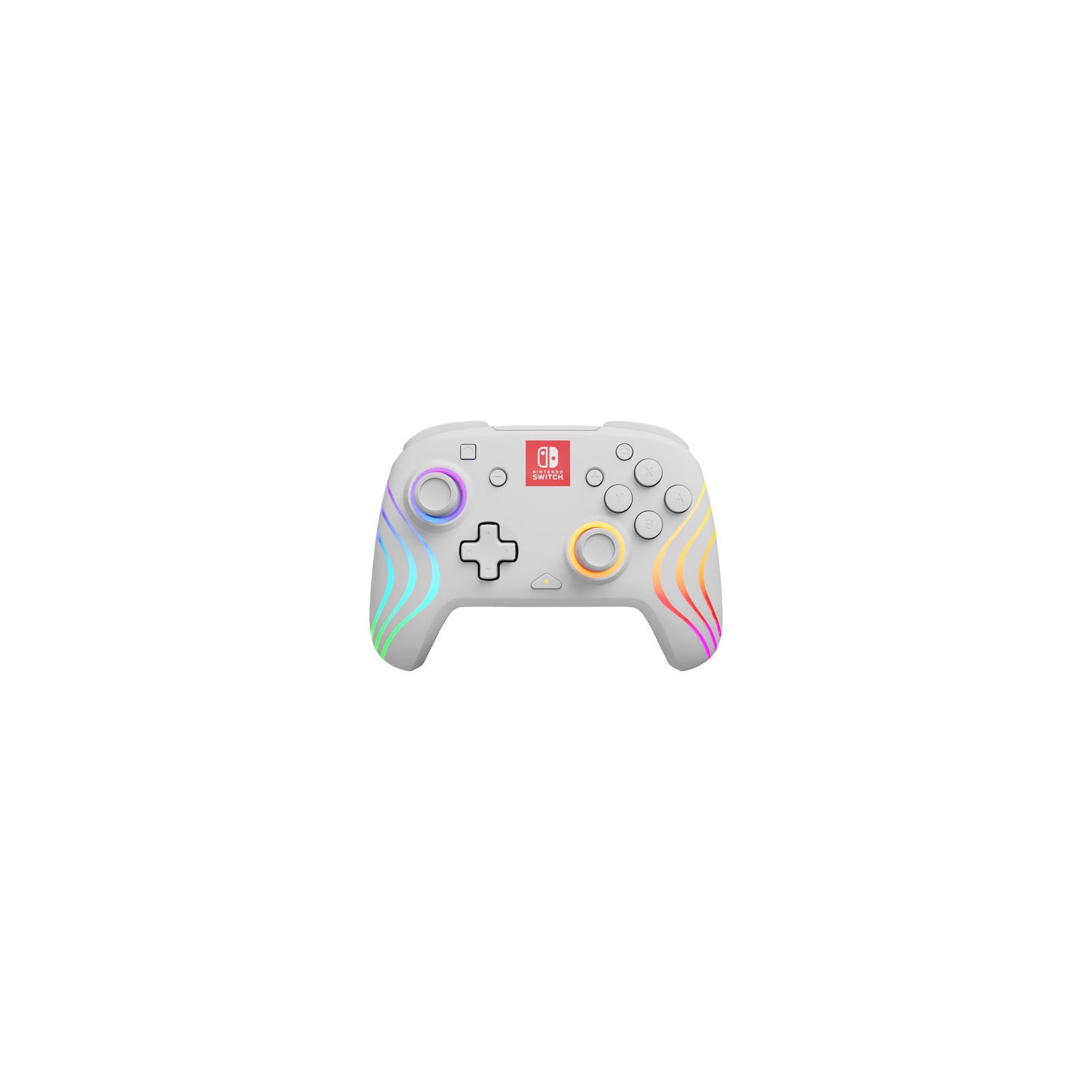 Refurbished (Good) PDP Afterglow Wave Wireless Controller - White for Nintendo Switch