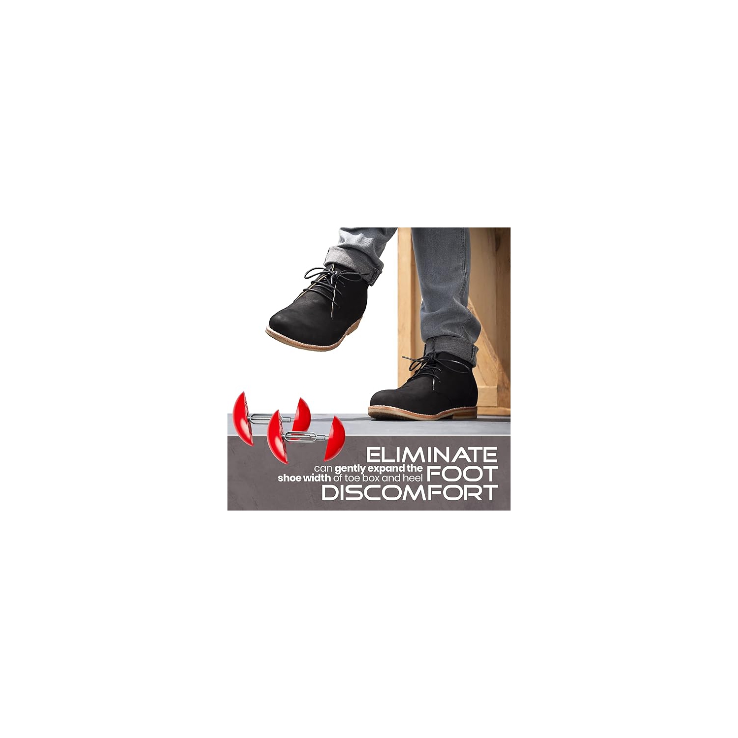 Brancard pour chaussures - rallonges de formes et prolongateur de largeur pour chaussures ou bottes pour hommes et femmes