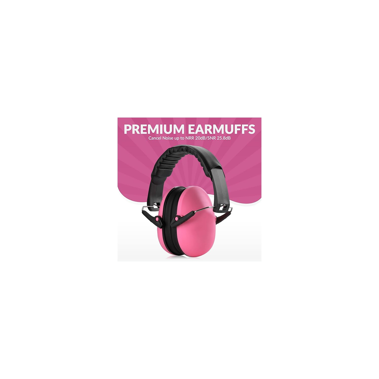 Casque antibruit pour protection auditive et réduction du bruit de Medca - léger, réglable et pliable Nrr 20db