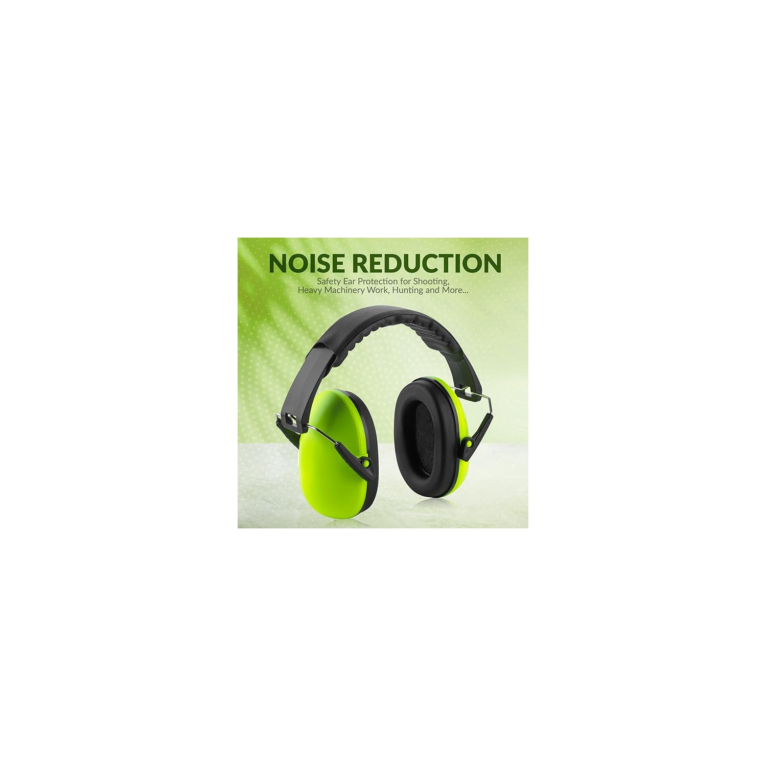 Medca Hearing Protection and Noise Reduction Earmuffs - Lightweight, Adjustable and Foldable Nrr 20db