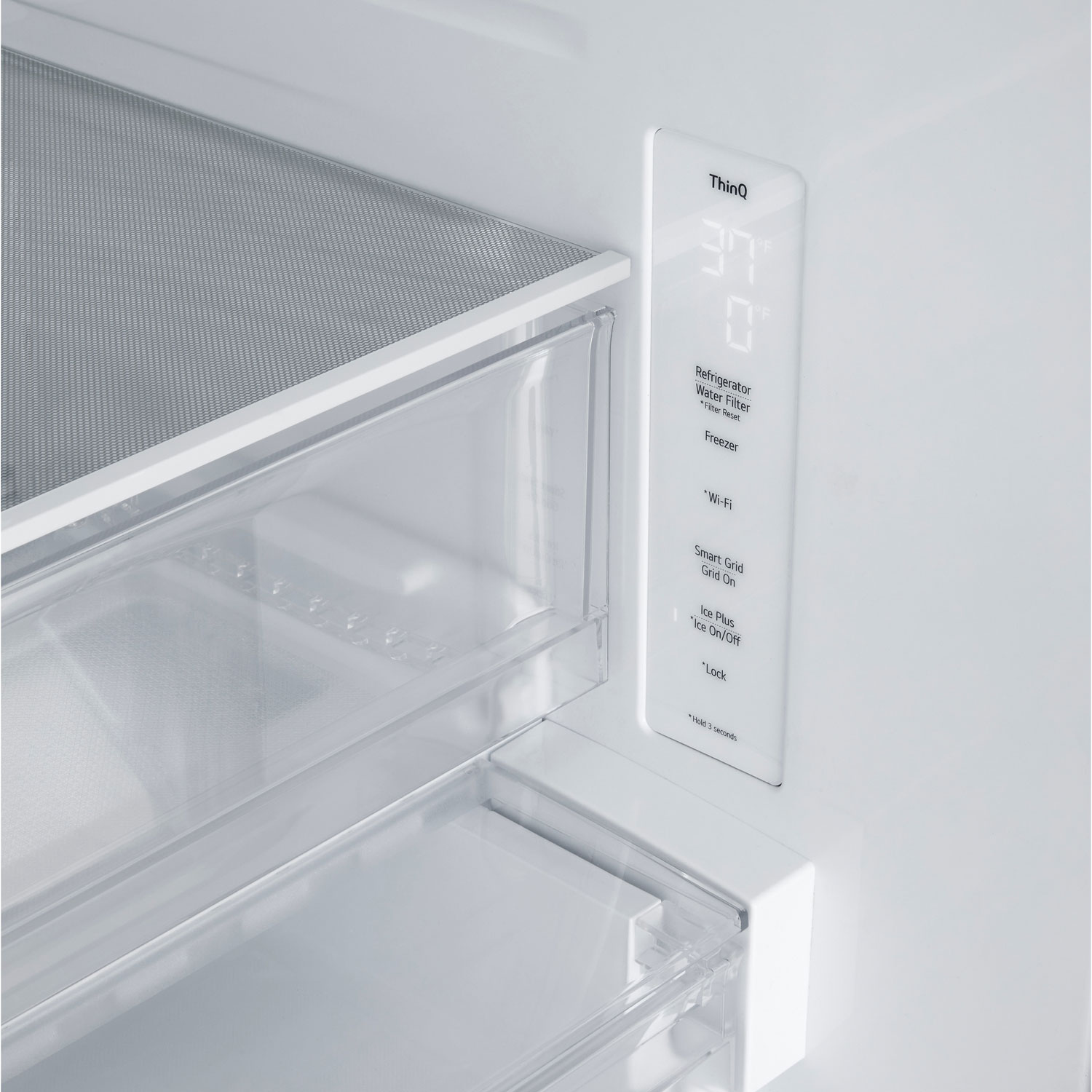LG 33" 21 Cu. Ft. Counter-Depth French Door Refrigerator with Ice Dispenser - Stainless Steel