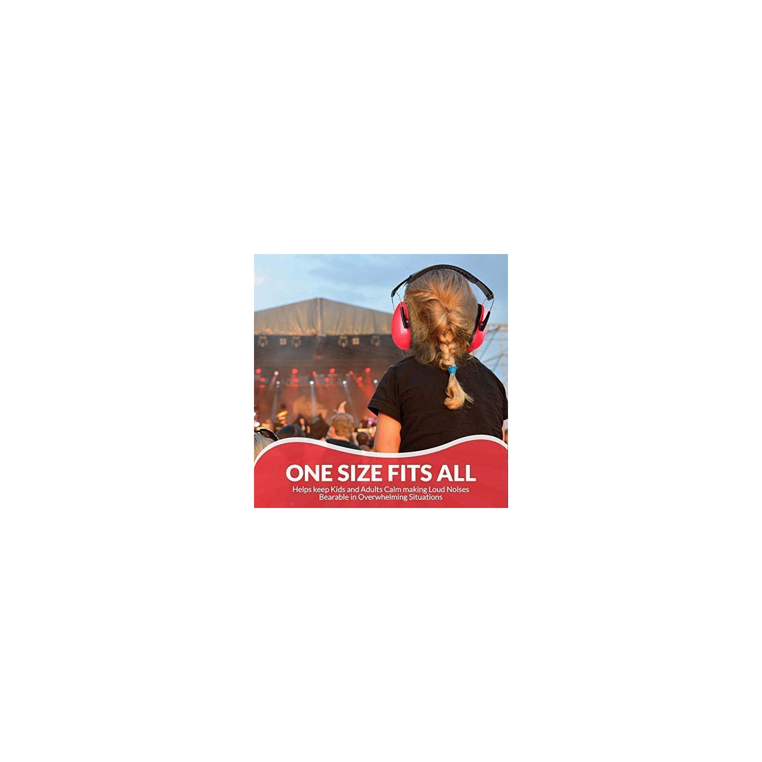 Medca Hearing Protection and Noise Reduction Earmuffs - Lightweight, Adjustable and Foldable Nrr 20db