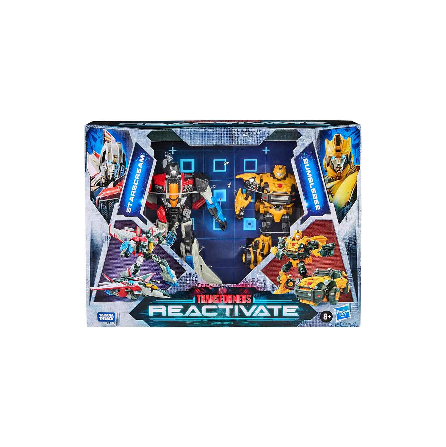 Transformers Reactivate 6 po, ensemble de 2 figurines de luxe - Starscream et Bumblebee