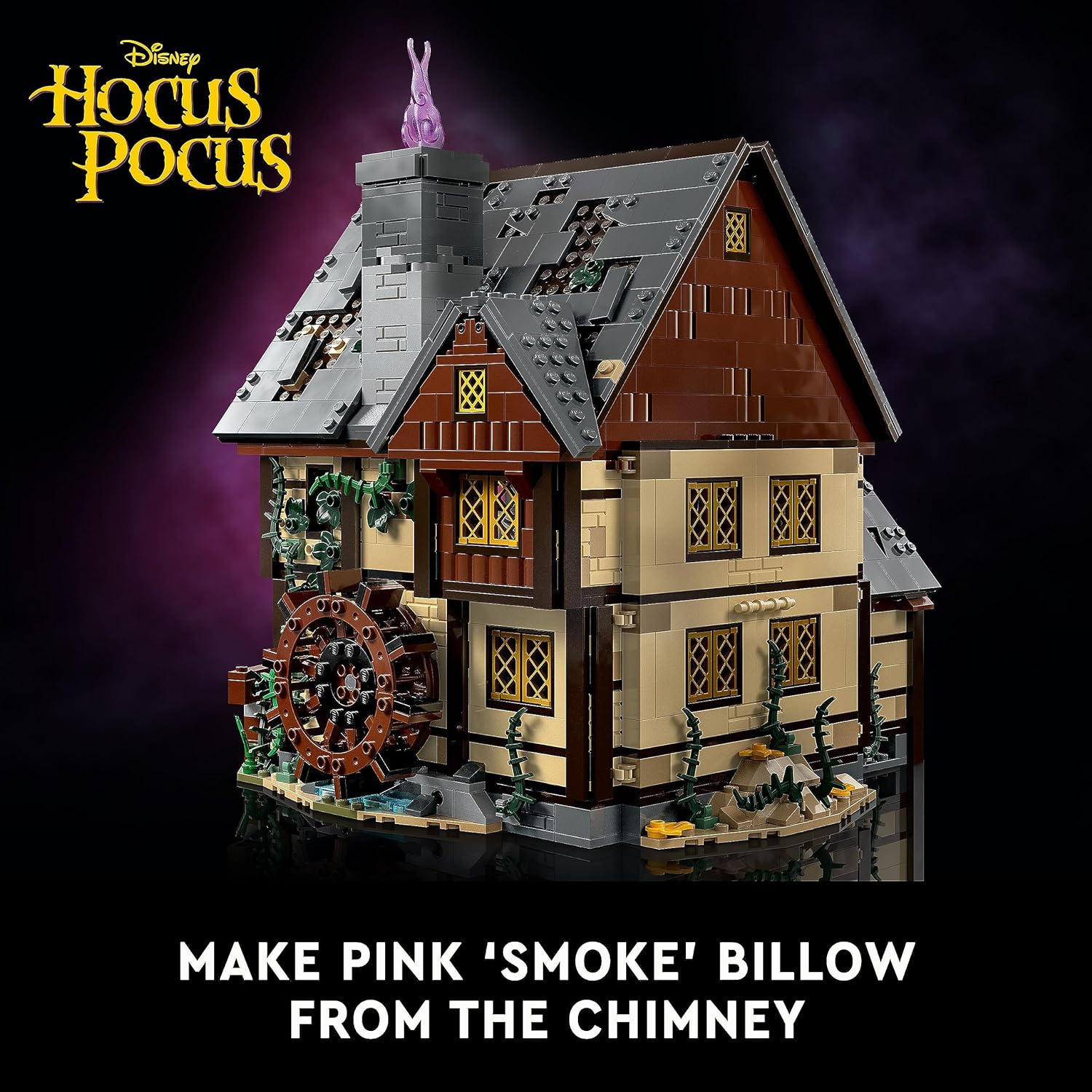 LEGO Ideas Disney Hocus Pocus: The Sanderson Sisters' Cottage Collectible Building Set, Unique Gift Idea for Adults and Fans of Disney Movie Hocus