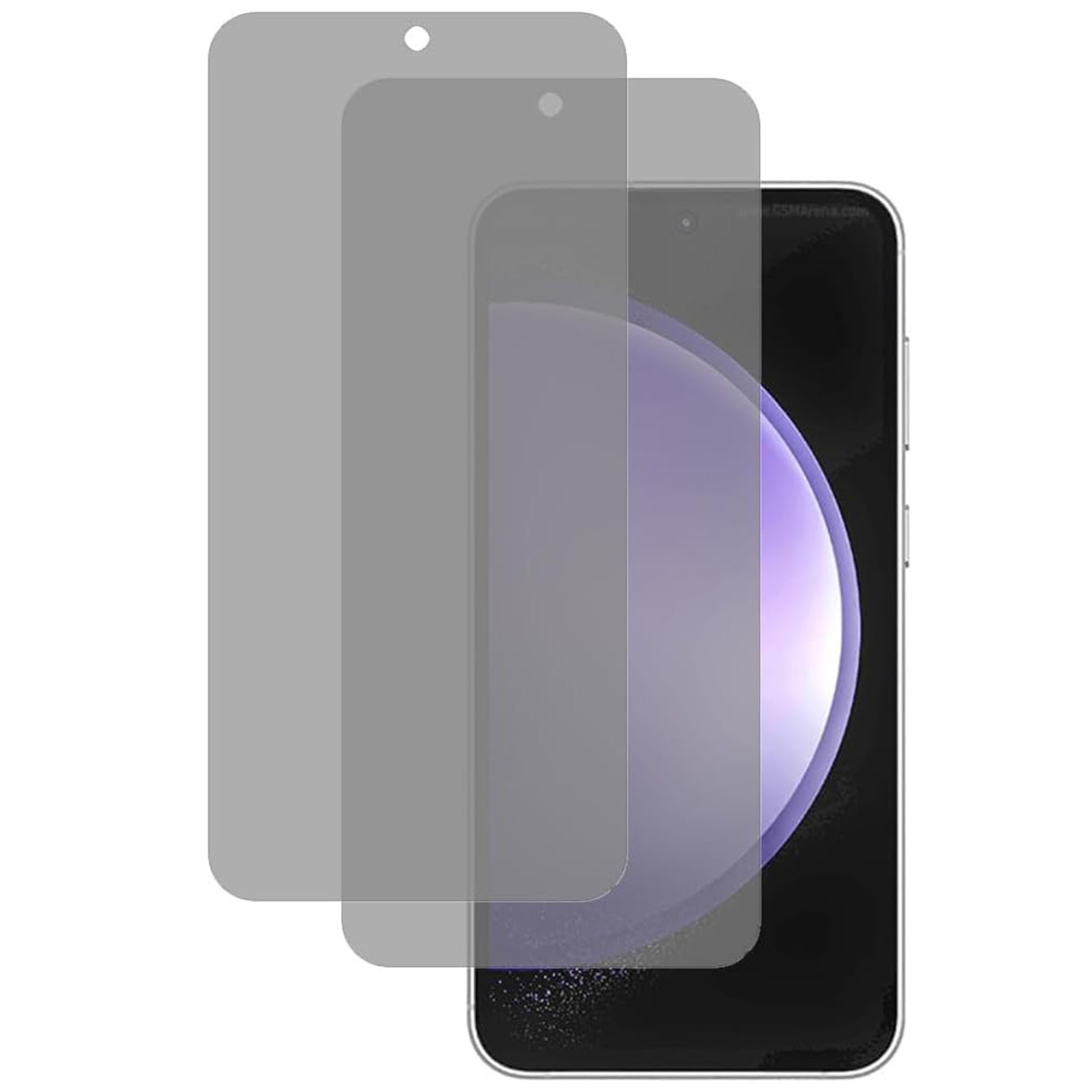 Pour Samsung Galaxy S23 FE Privacy Protecteur d'écran de confidentialité avec découpage précis Bubble Free installation facile, 9H Hardness HD en