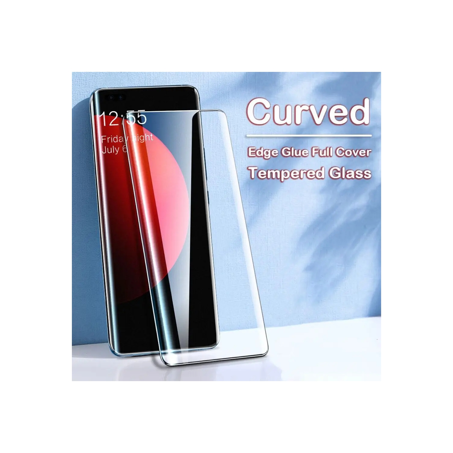For Samsung Galaxy S23 FE Curved Screen Protector Precise Cutout Bubble Free easy installation,9H Hardness HD Tempered Glass