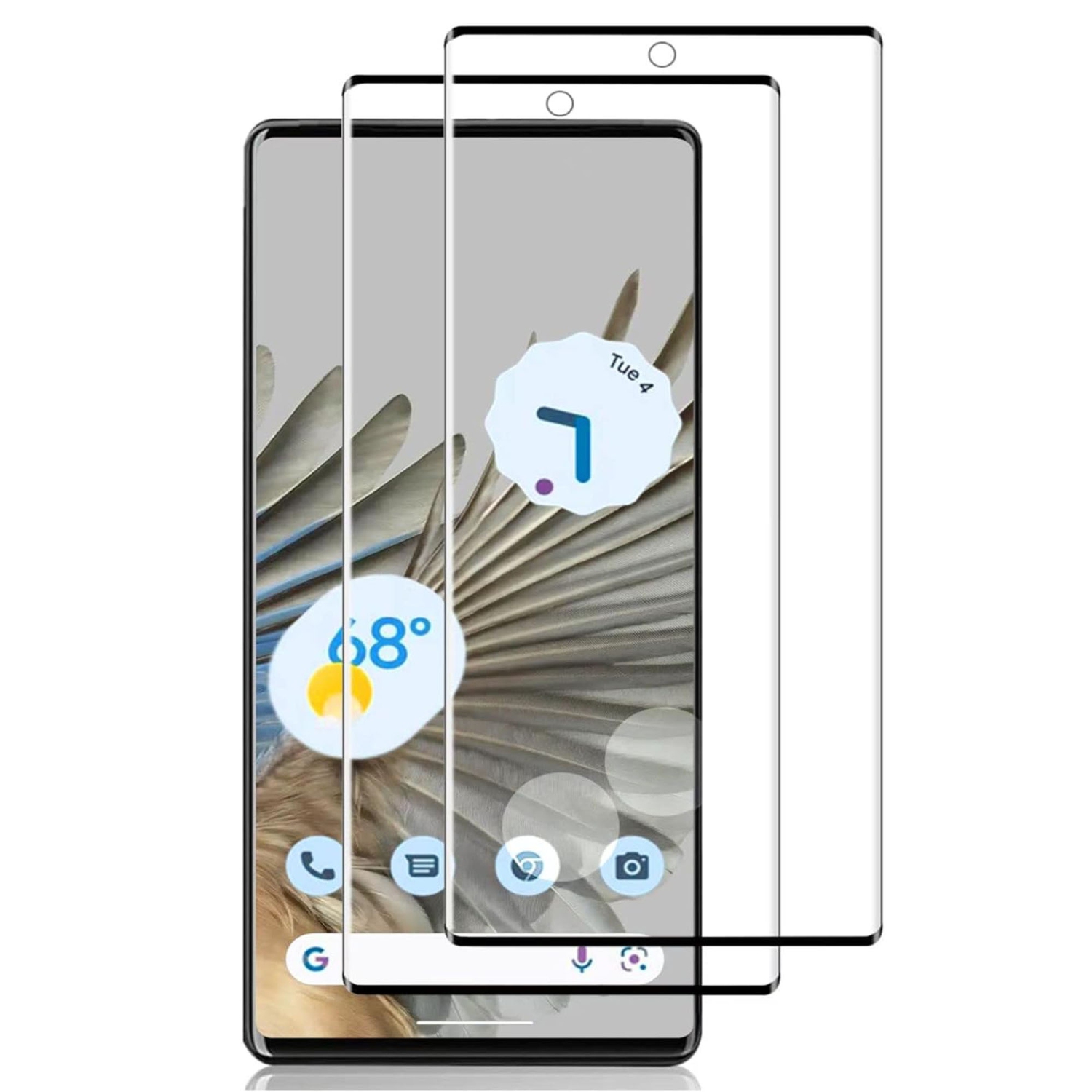 Google Pixel 8 Screen Protector - Easy Installation, 9H Tempered Glass with Camera Lens Protectors - HD Clear, Anti-Scratch