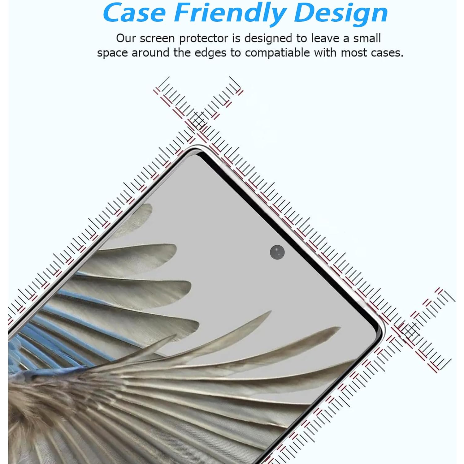 Pour le protecteur d'écran pour Pixel 8 Pro de Google - Installation facile, verre trempé 9H avec protecteurs de lentille de caméra - HD transparent,