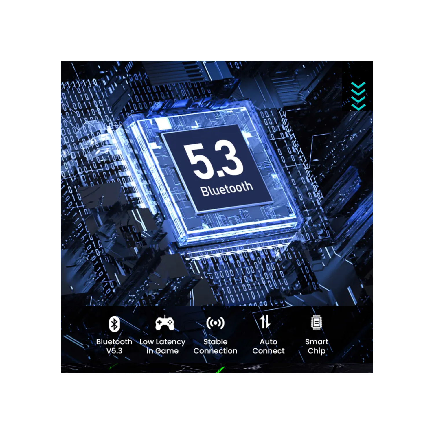 TUTT H9 TWS Casque de jeu sans fil en alliage de zinc avec micro Bt5,3 | Thermomètre | grande capacité de batterie Écouteurs à suppression du bruit