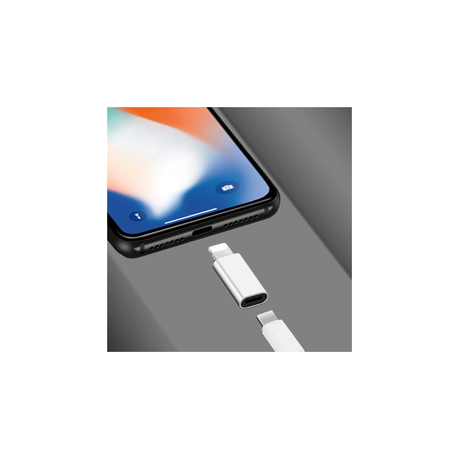 Adaptateur USB-C femelle à Lightning mâle type C port de chargeur compatible avec Apple iPhone 13 12 11 Pro Max Mini XS se 7 X XR 8 plus iPad Câble