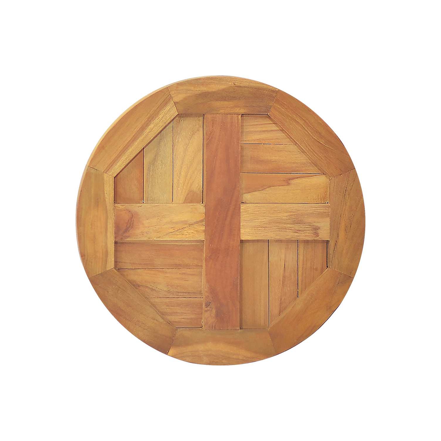 vidaXL Table Top Solid Teak Wood Round 2.5 cm 40 cm