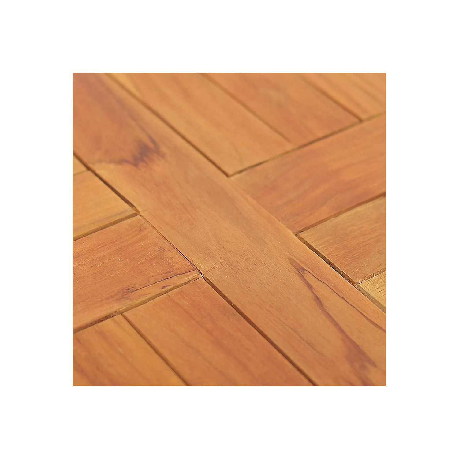 vidaXL Table Top Solid Teak Wood Round 2.5 cm 40 cm