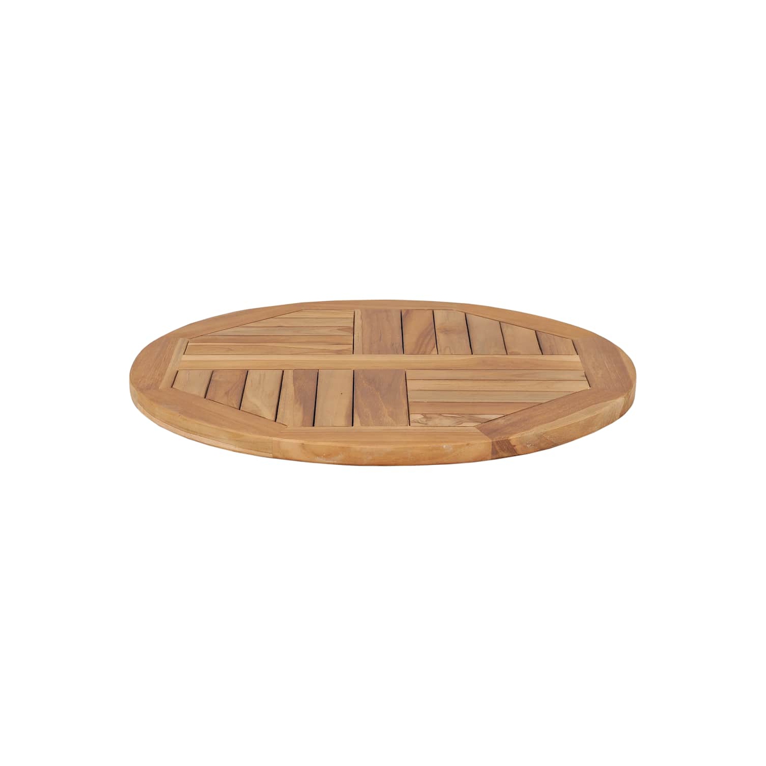 vidaXL Table Top Solid Teak Wood Round 2.5 cm 60 cm