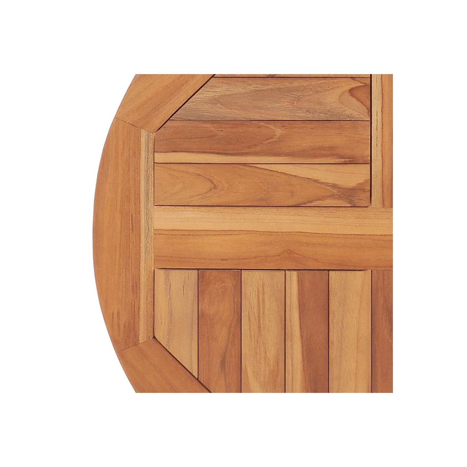 vidaXL Table Top Solid Teak Wood Round 2.5 cm 60 cm