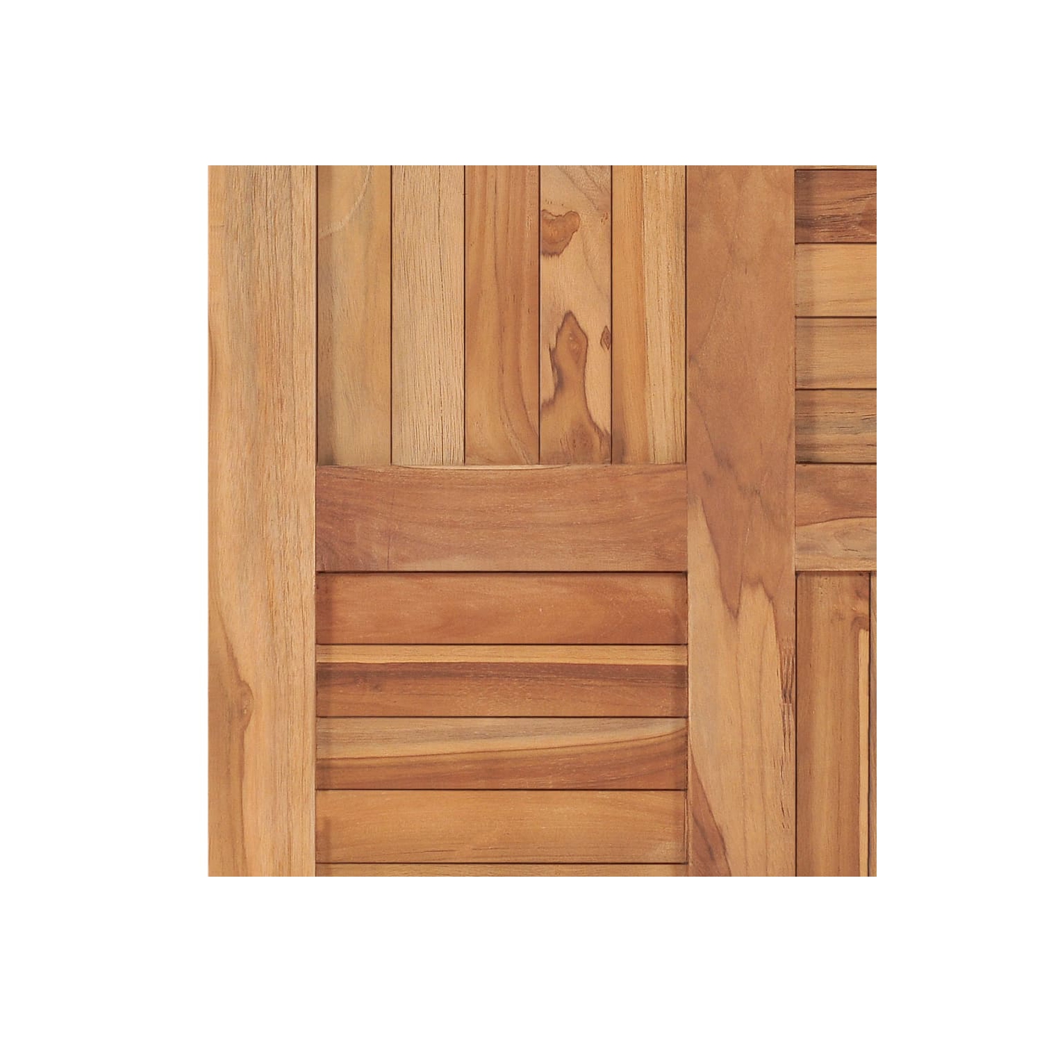 Surface de table en teck massif de 60 x 60 x 2,5&nbsp;cm