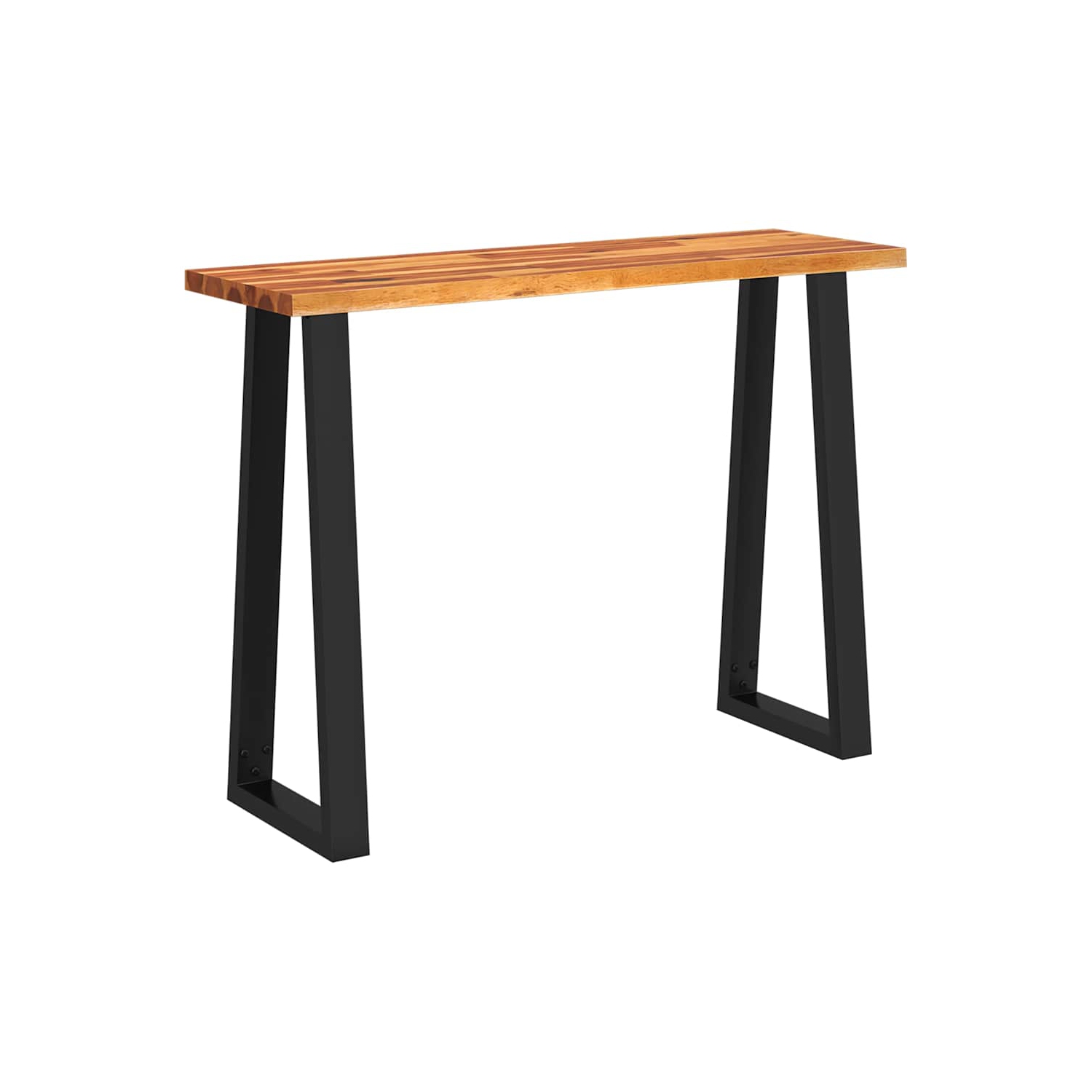 vidaXL Console Table with Live Edge 110x35x80 cm Solid Wood Acacia