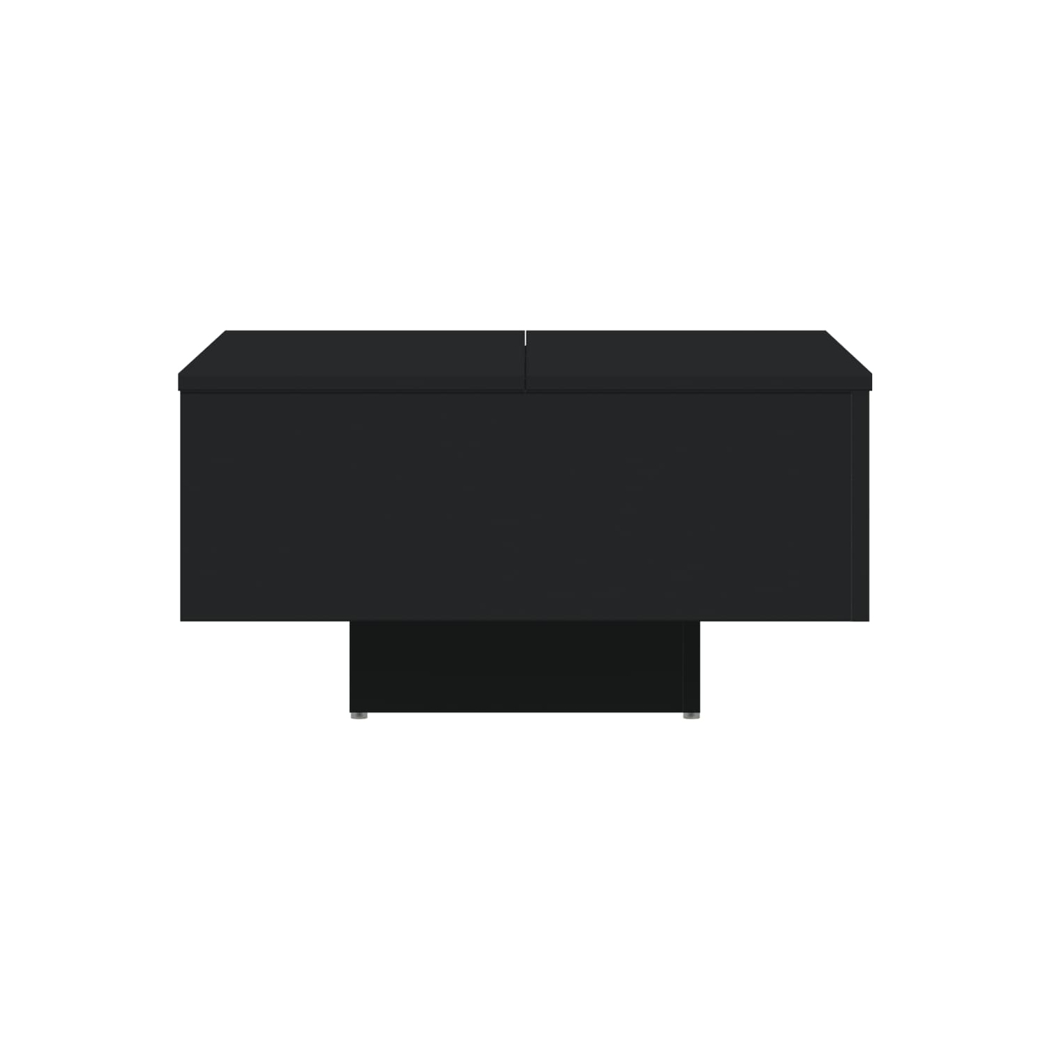 Table basse VidaXL en bois d'ingénierie noir 60 x 60 x 31,5&nbsp;cm