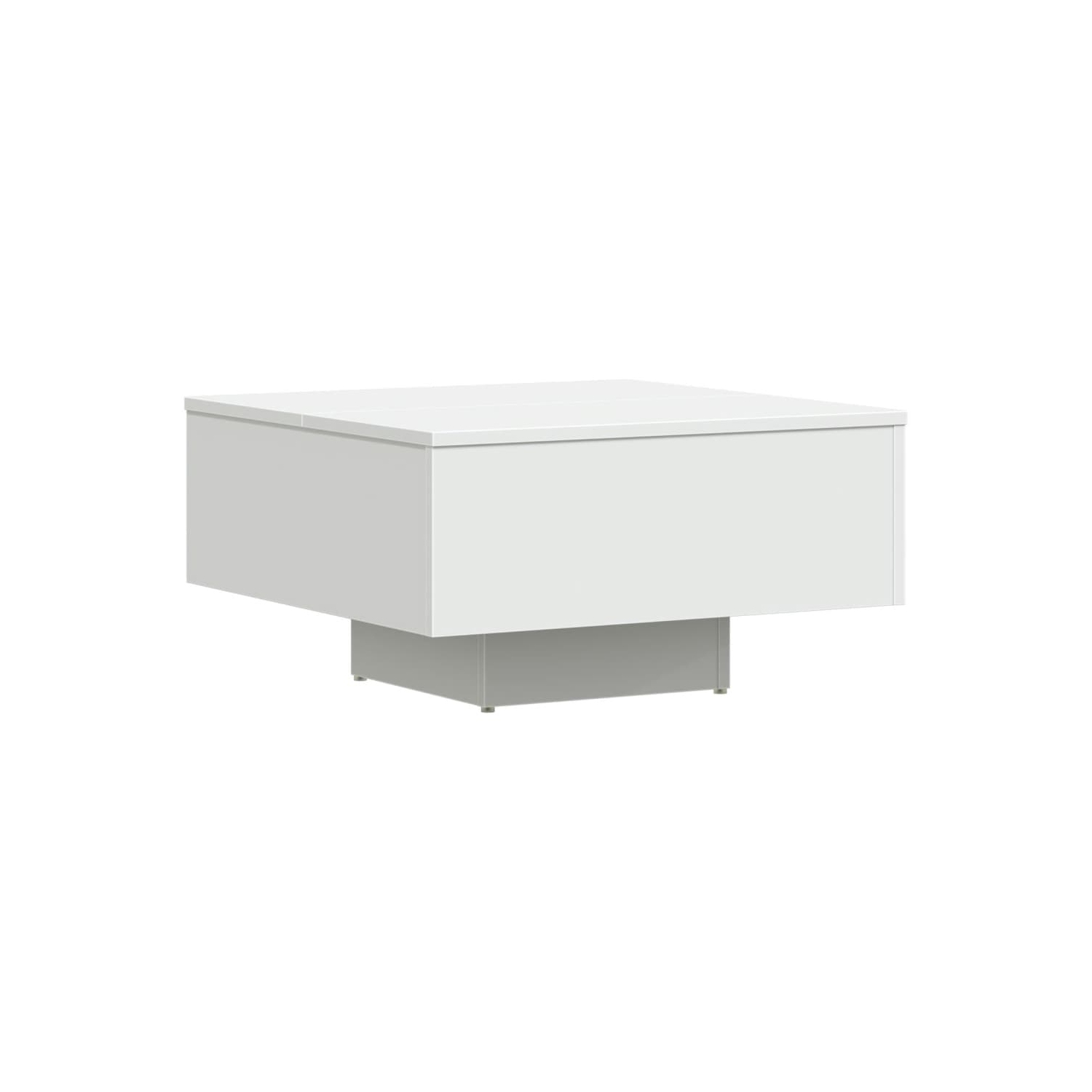Table basse VidaXL en bois d'ingénierie blanc 60 x 60 x 31,5&nbsp;cm