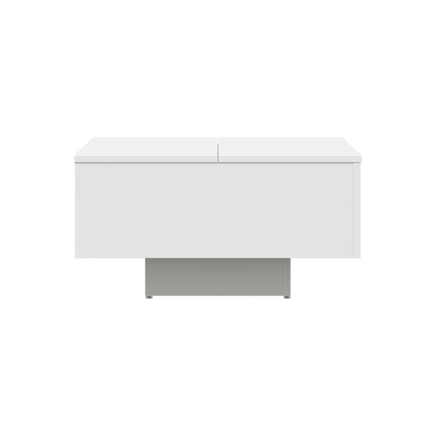 Table basse VidaXL en bois d'ingénierie blanc 60 x 60 x 31,5 cm
