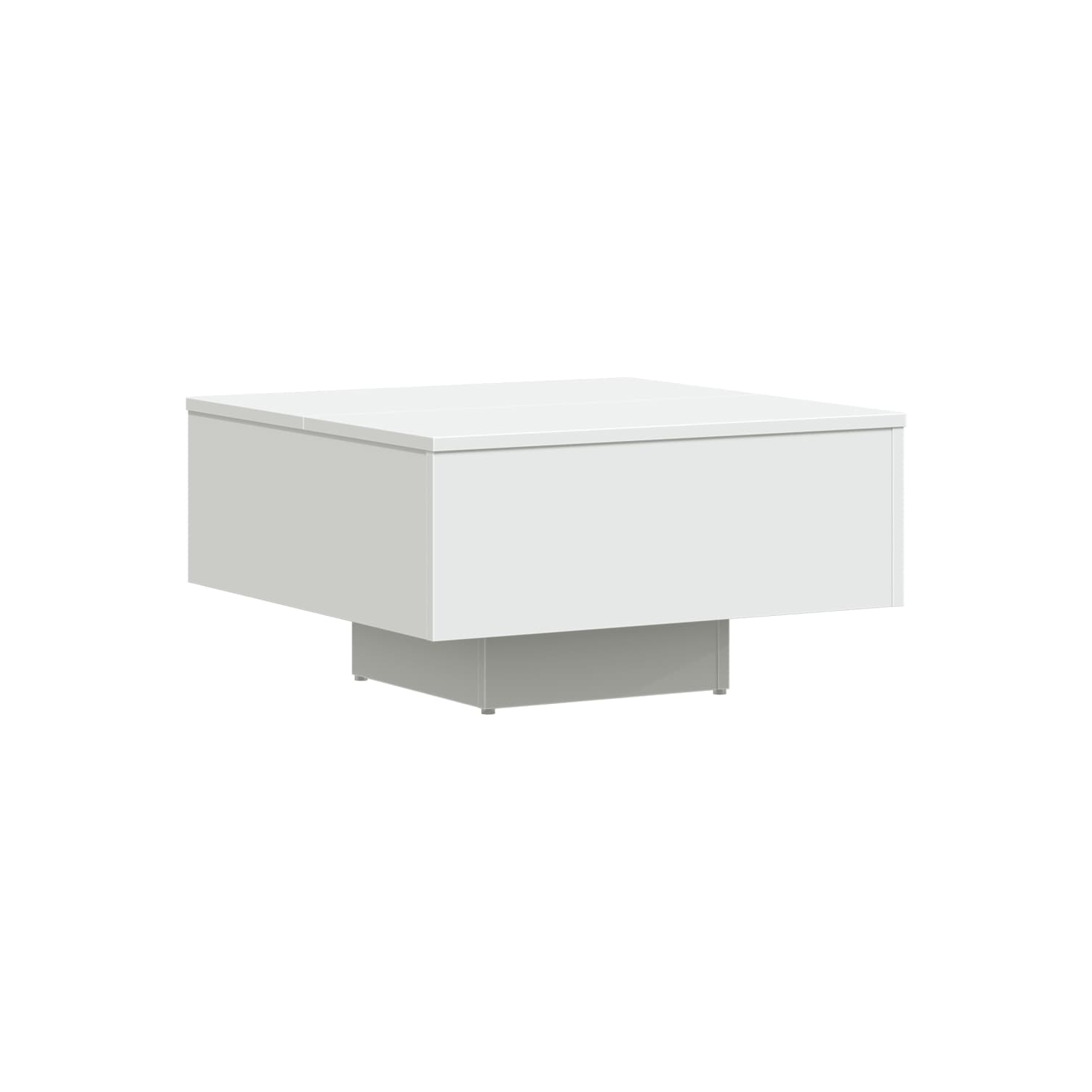 Table basse VidaXL en bois d'ingénierie blanc 60 x 60 x 31,5 cm