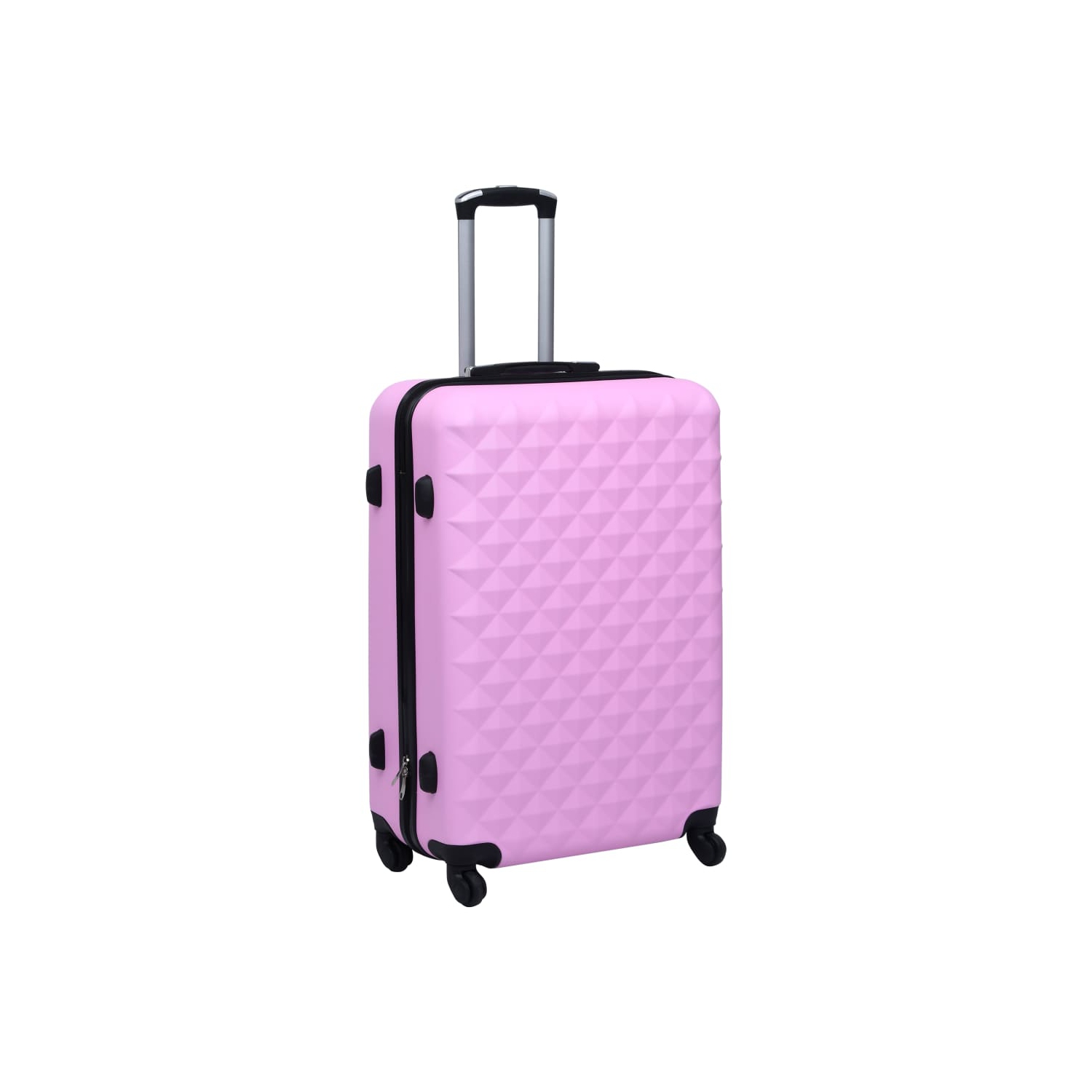 Valise rigide en ABS rose vidaXL