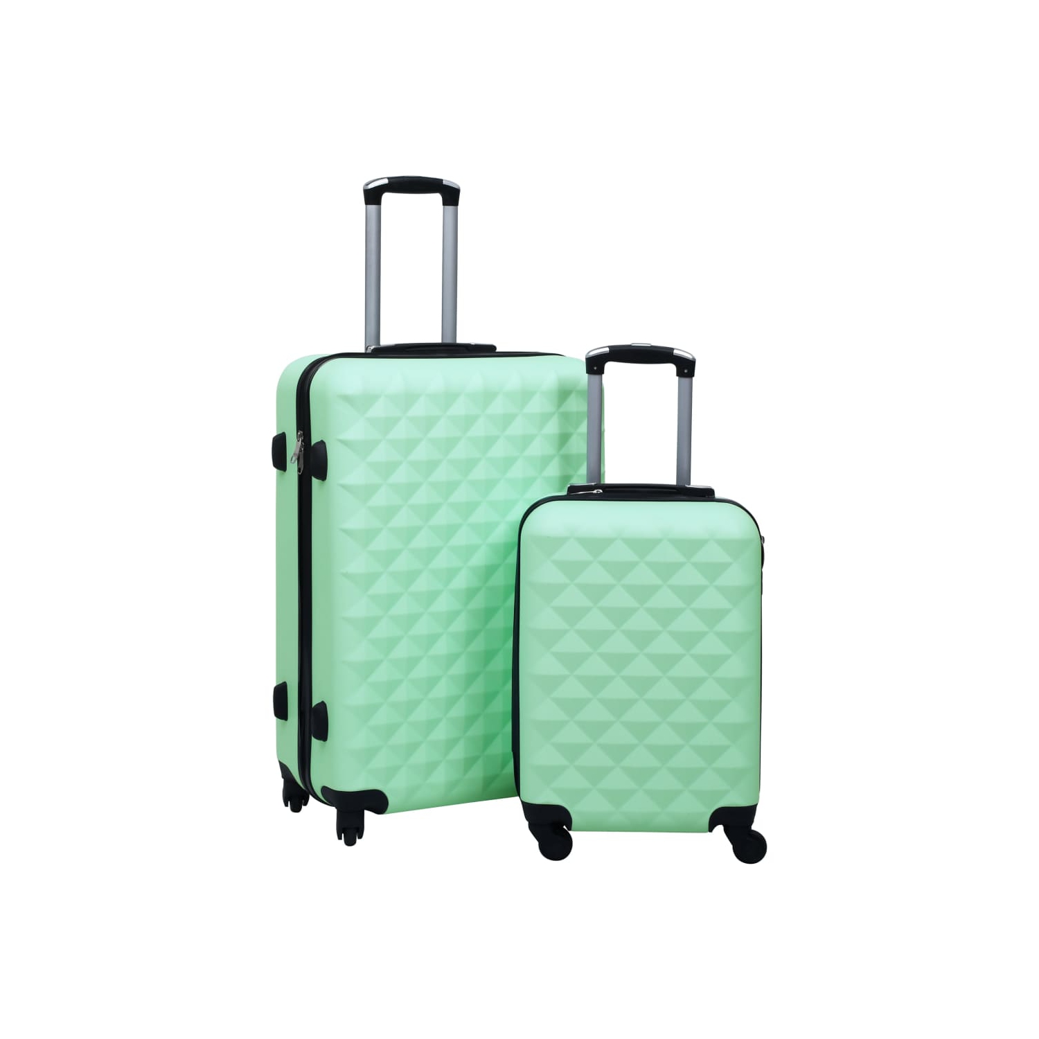 vidaXL Hardcase Trolley Set 2 pcs Mint ABS
