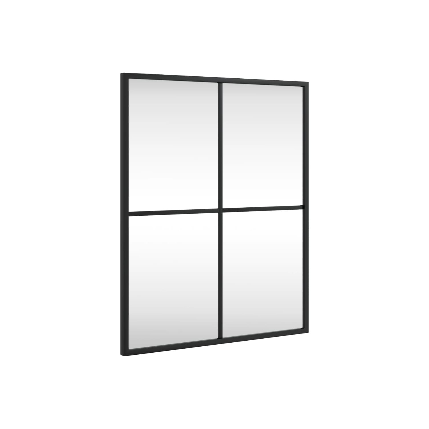 vidaXL Wall Mirror Black 40x50 cm Rectangle Iron
