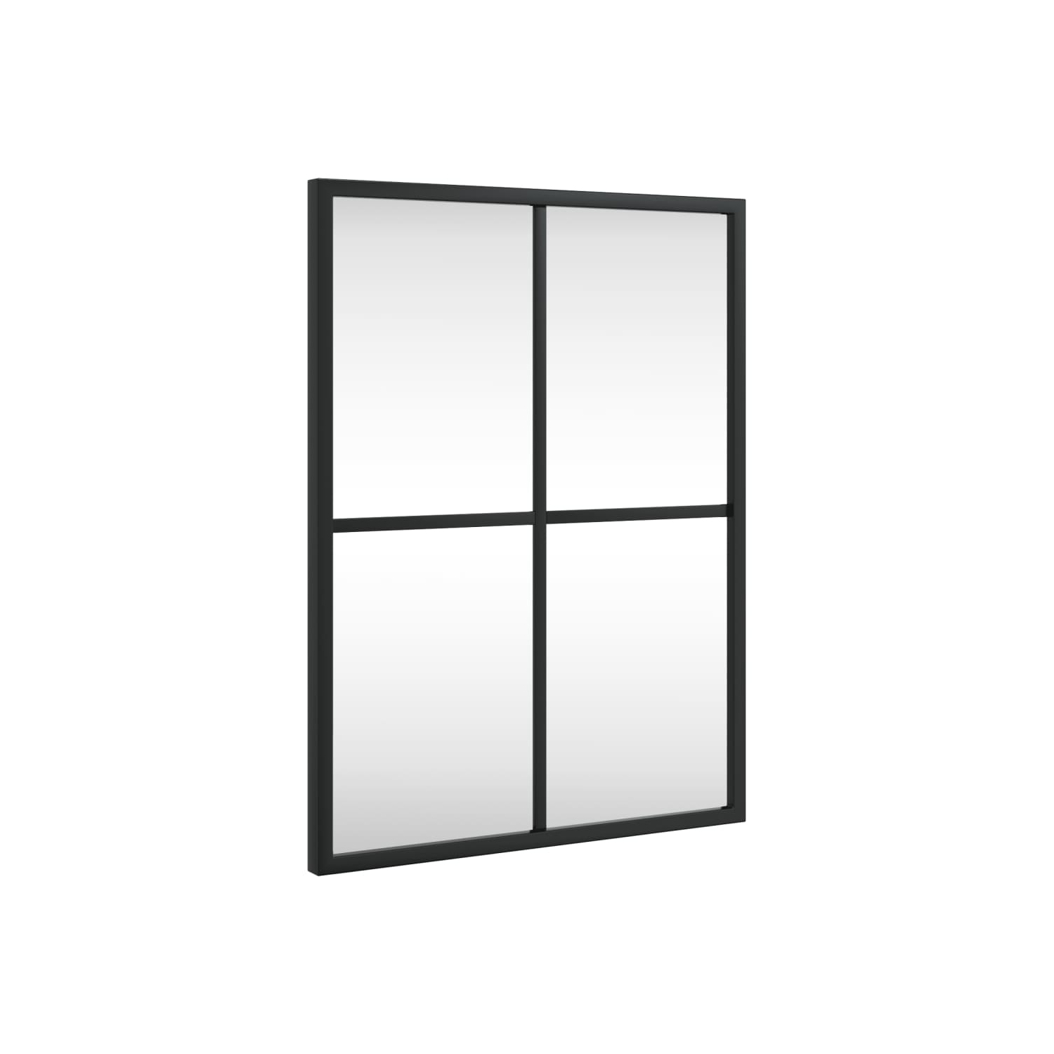 vidaXL Wall Mirror Black 30x40 cm Rectangle Iron
