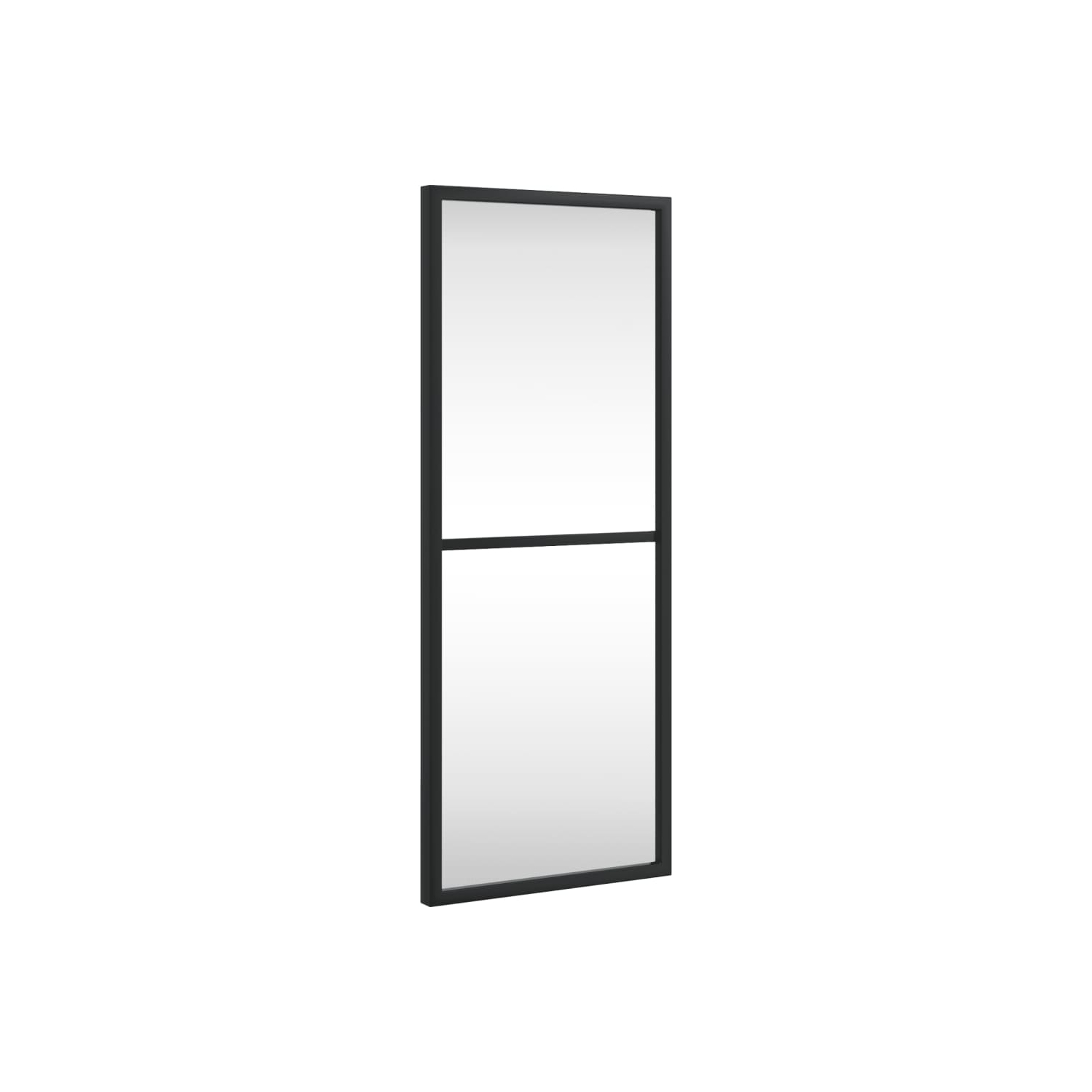 vidaXL Wall Mirror Black 20x50 cm Rectangle Iron