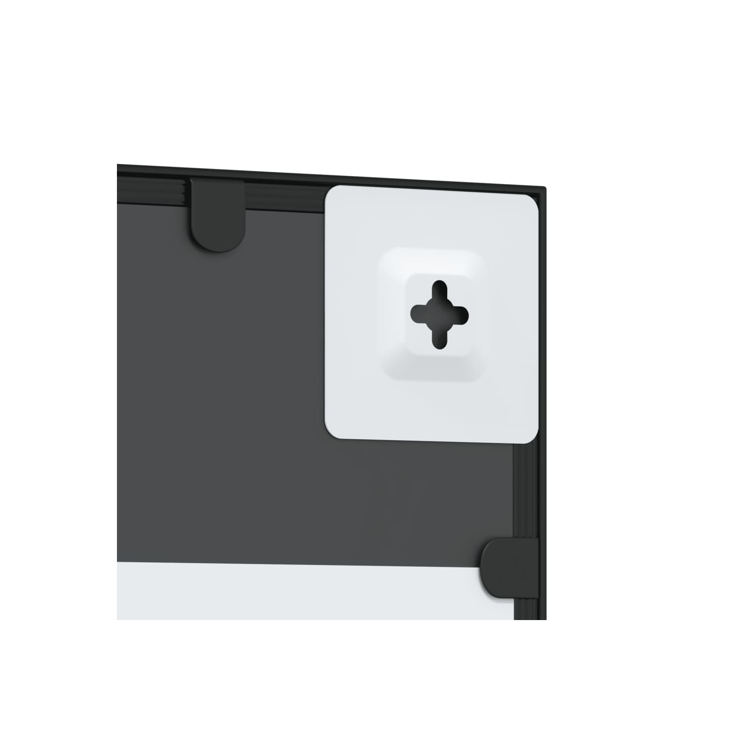 vidaXL Wall Mirror Black 20x50 cm Rectangle Iron