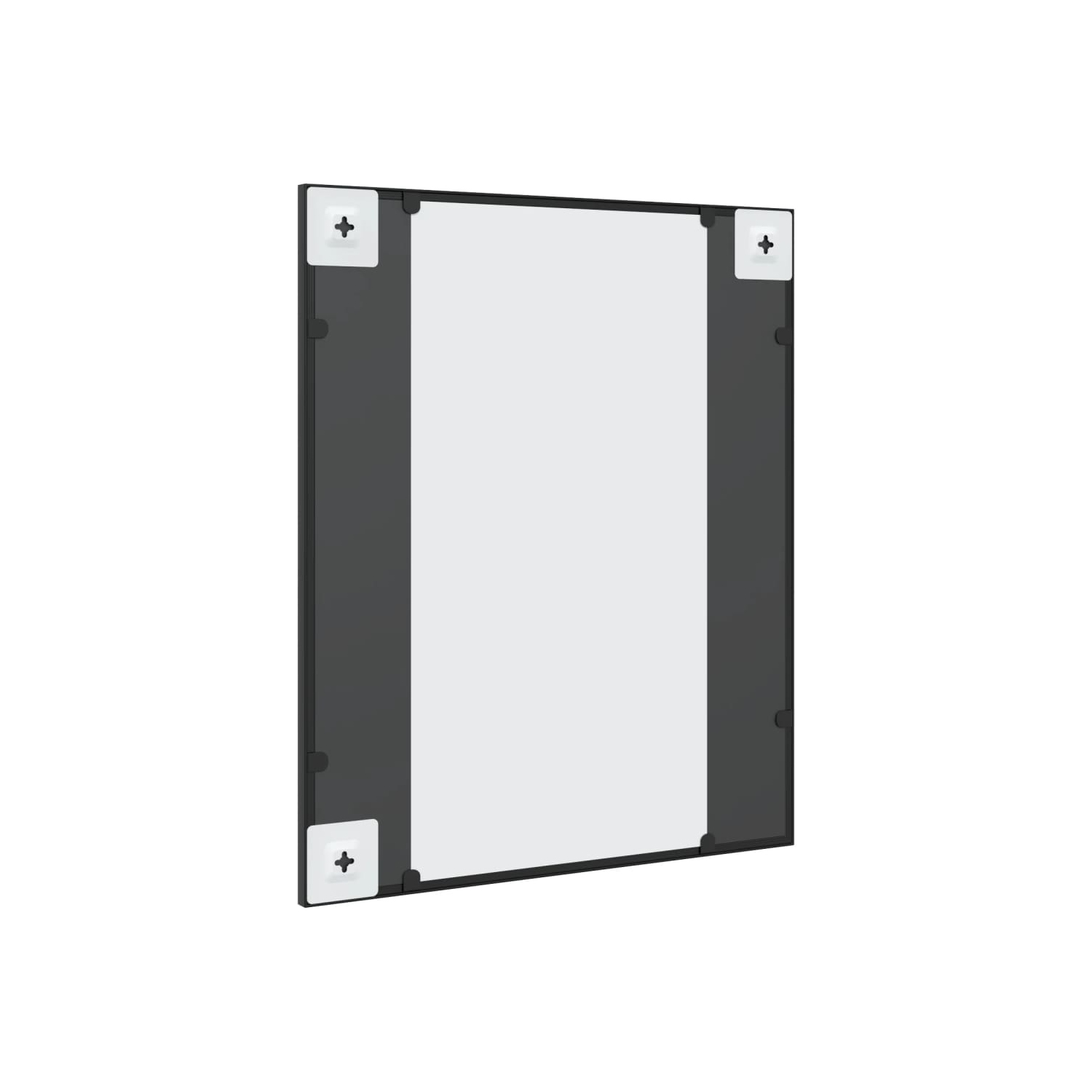vidaXL Wall Mirror Black 50x60 cm Rectangle Iron