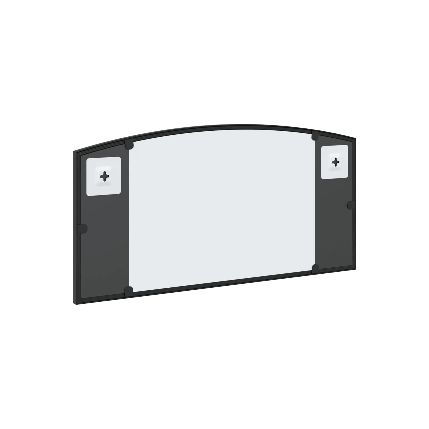 vidaXL Wall Mirror Black 60x30 cm Arch Iron