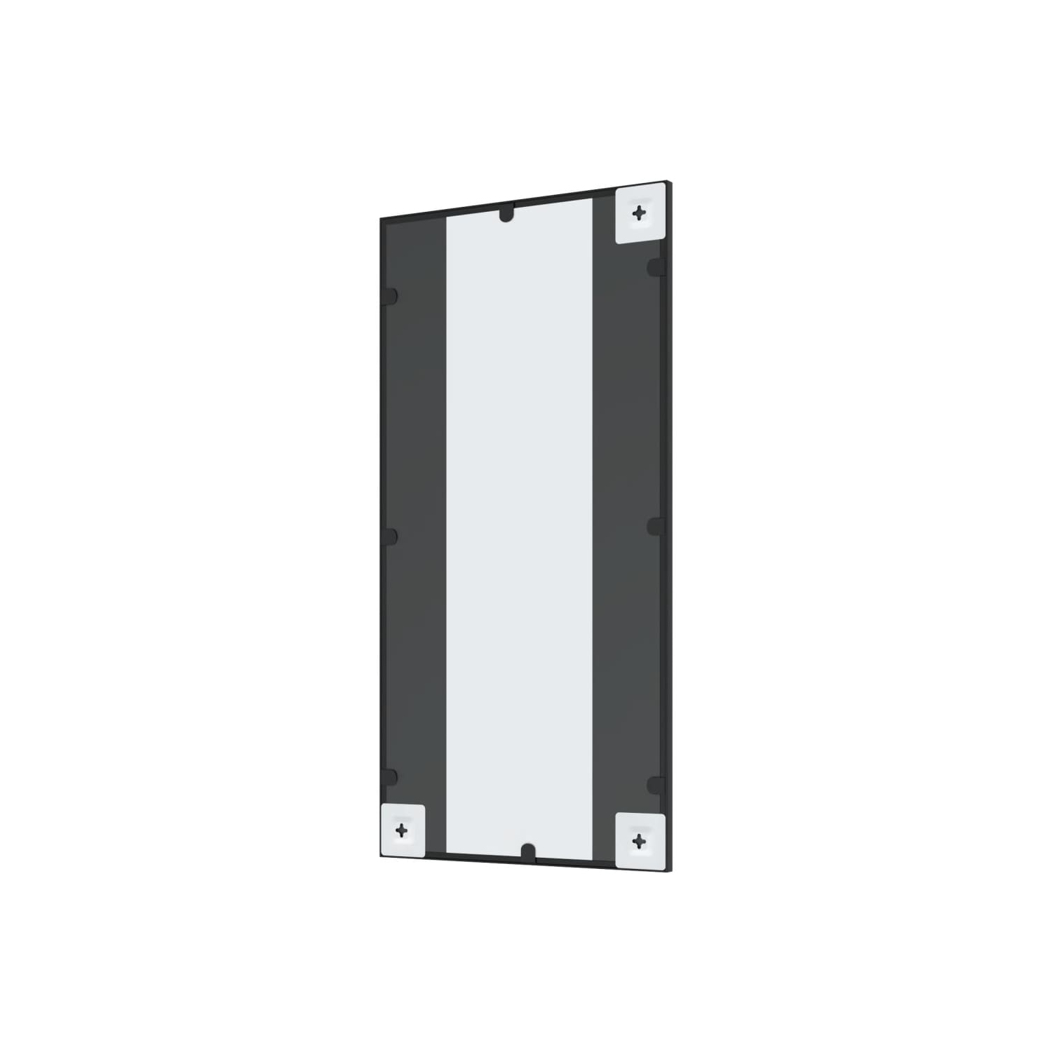 vidaXL Wall Mirror Black 40x80 cm Rectangle Iron