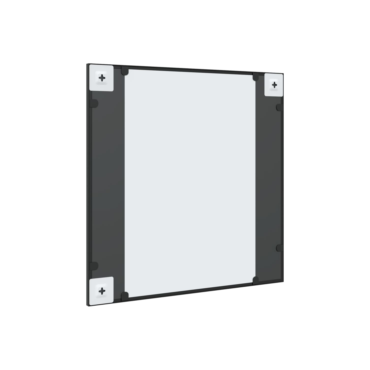 vidaXL Wall Mirror Black 60x60 cm Square Iron