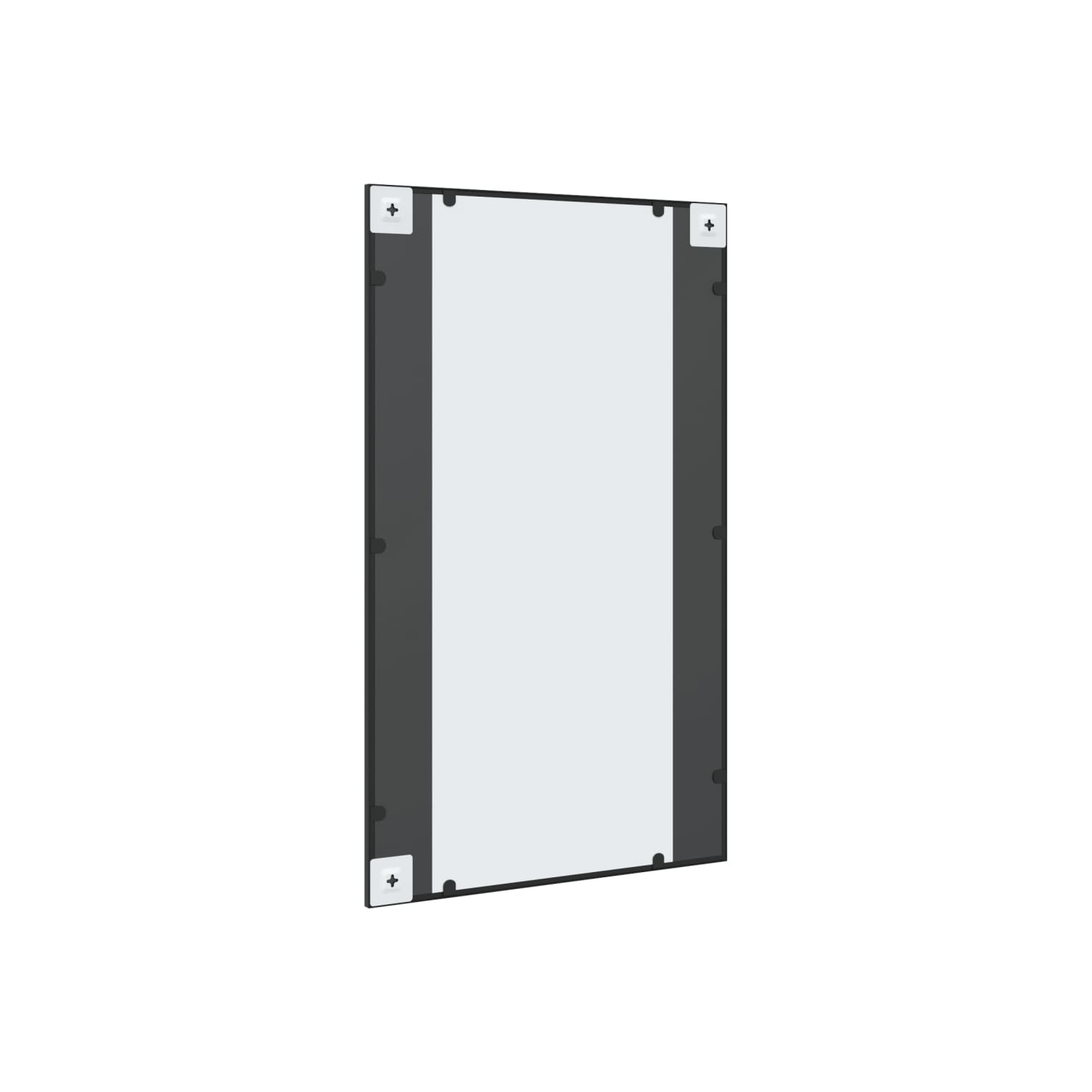 vidaXL Wall Mirror Black 60x100 cm Rectangle Iron