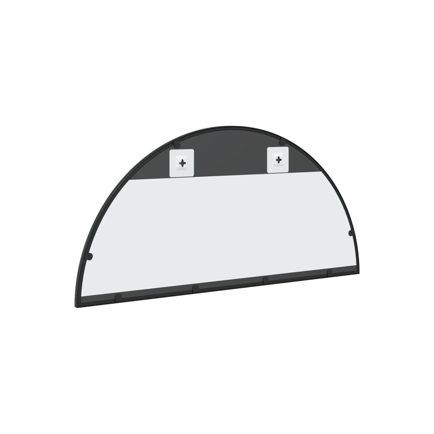 vidaXL Wall Mirror Black 80x40 cm Arch Iron