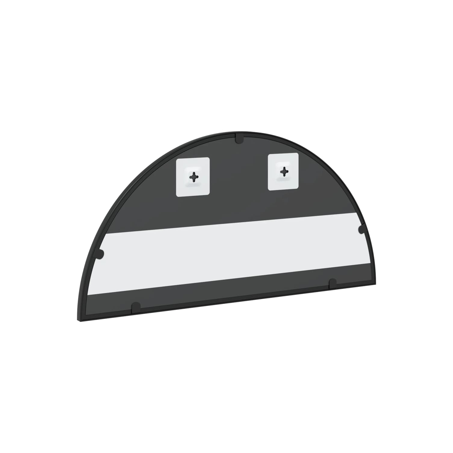 vidaXL Wall Mirror Black 60x30 cm Arch Iron