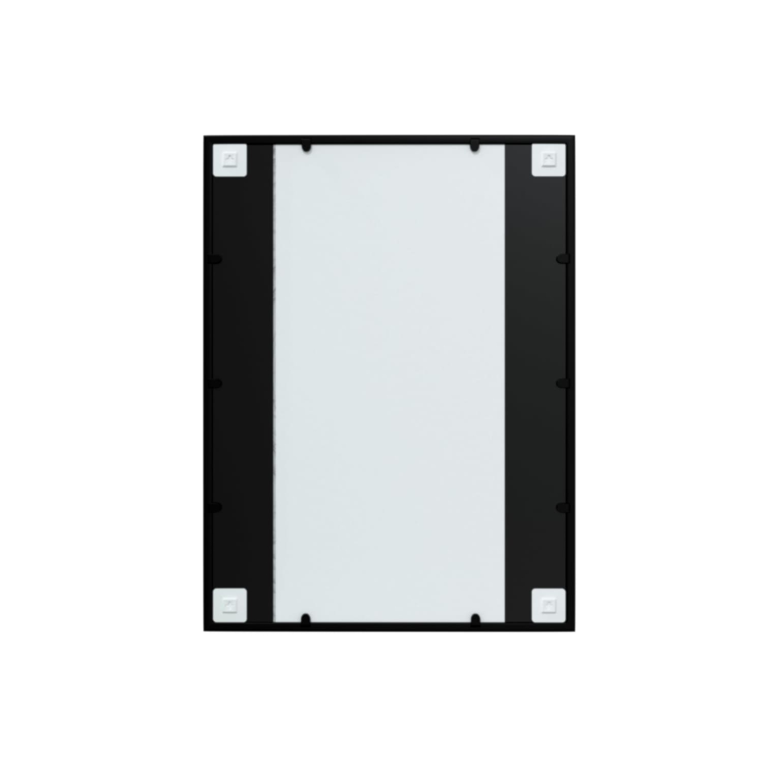 vidaXL Wall Mirrors 3 pcs Black 80x60 cm Metal