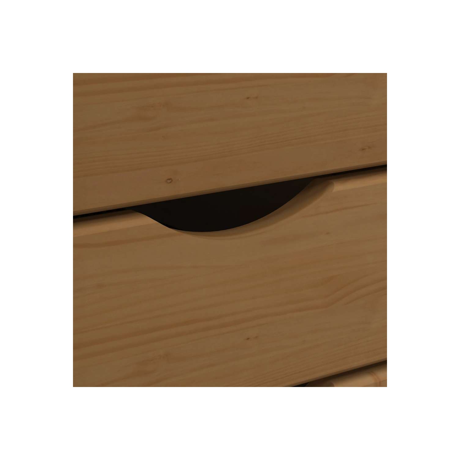 vidaXL MOSS 6-Drawer Chest with Wheels, Solid Pinewood, 20.9"x15.4"x25.8", Honey Brown