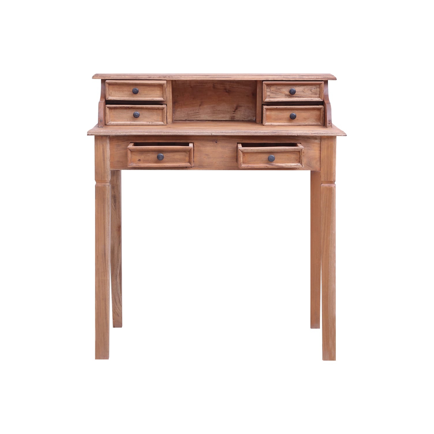 vidaXL Writing Desk with Drawers 90x50x101 cm Solid Mahogany Wood