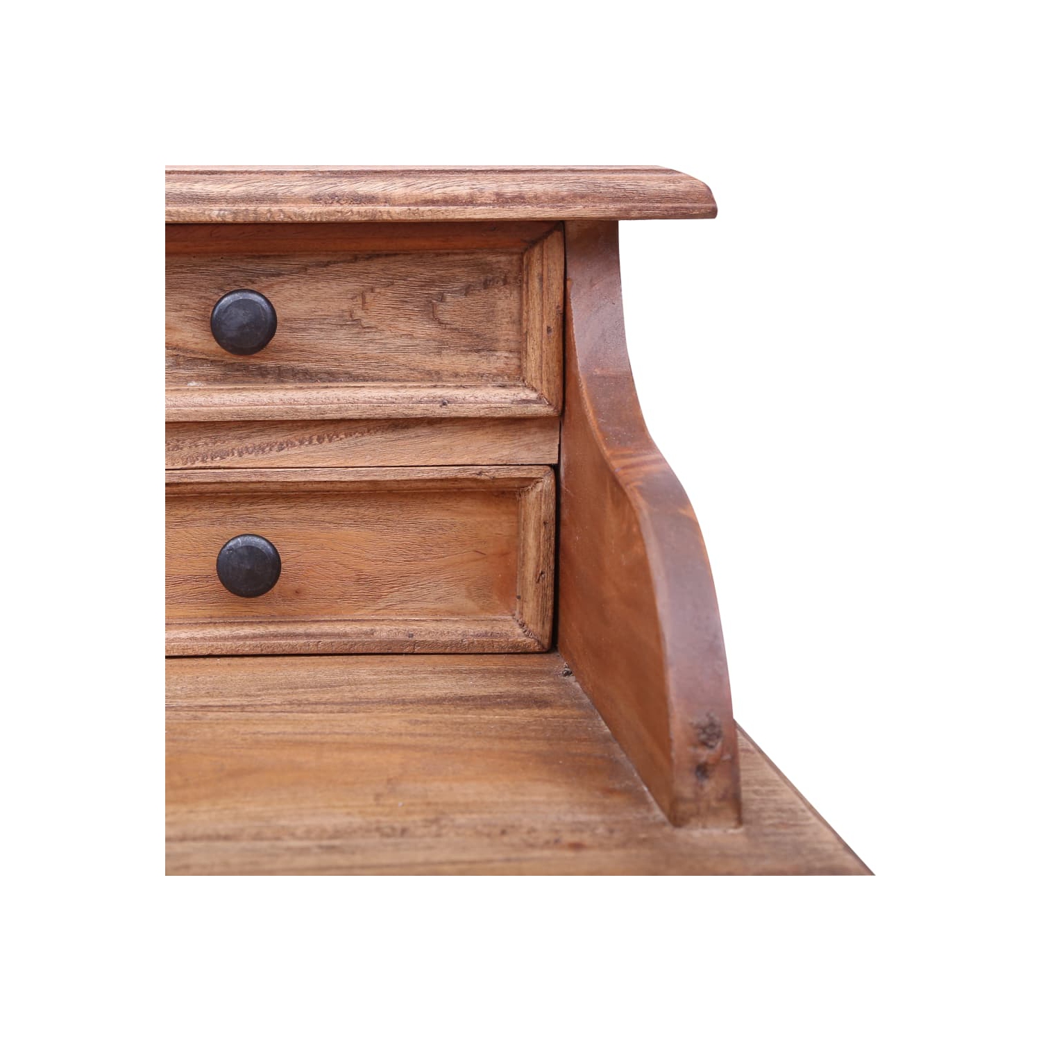 vidaXL Writing Desk with Drawers 90x50x101 cm Solid Mahogany Wood