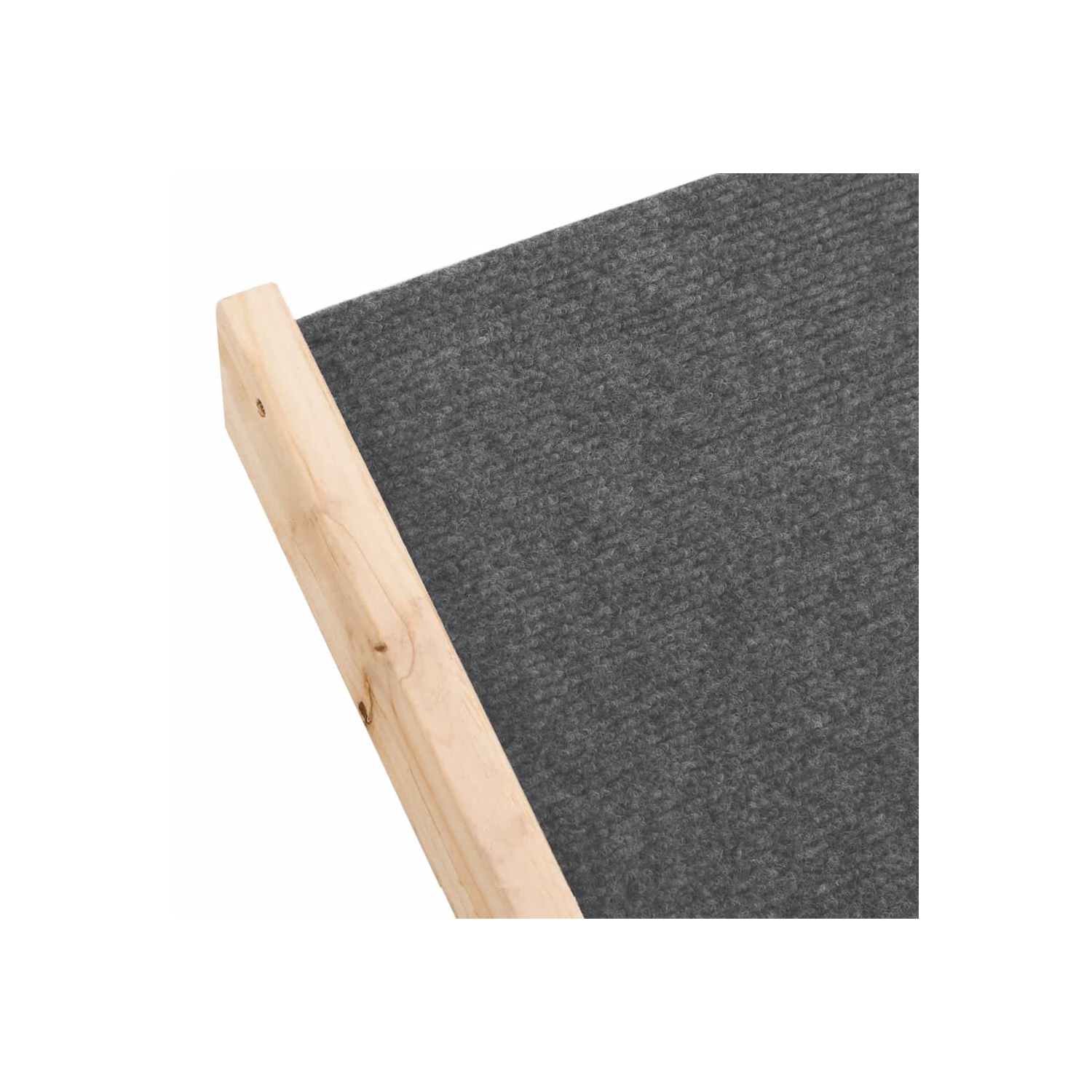 vidaXL Dog Stair Grey 105x47 cm Solid Wood Fir