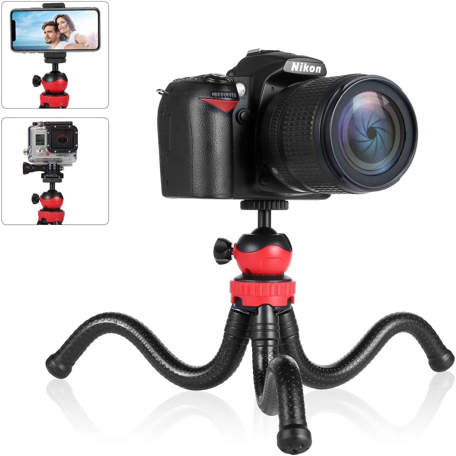 Flexible Tripod for iPhone & Cameras