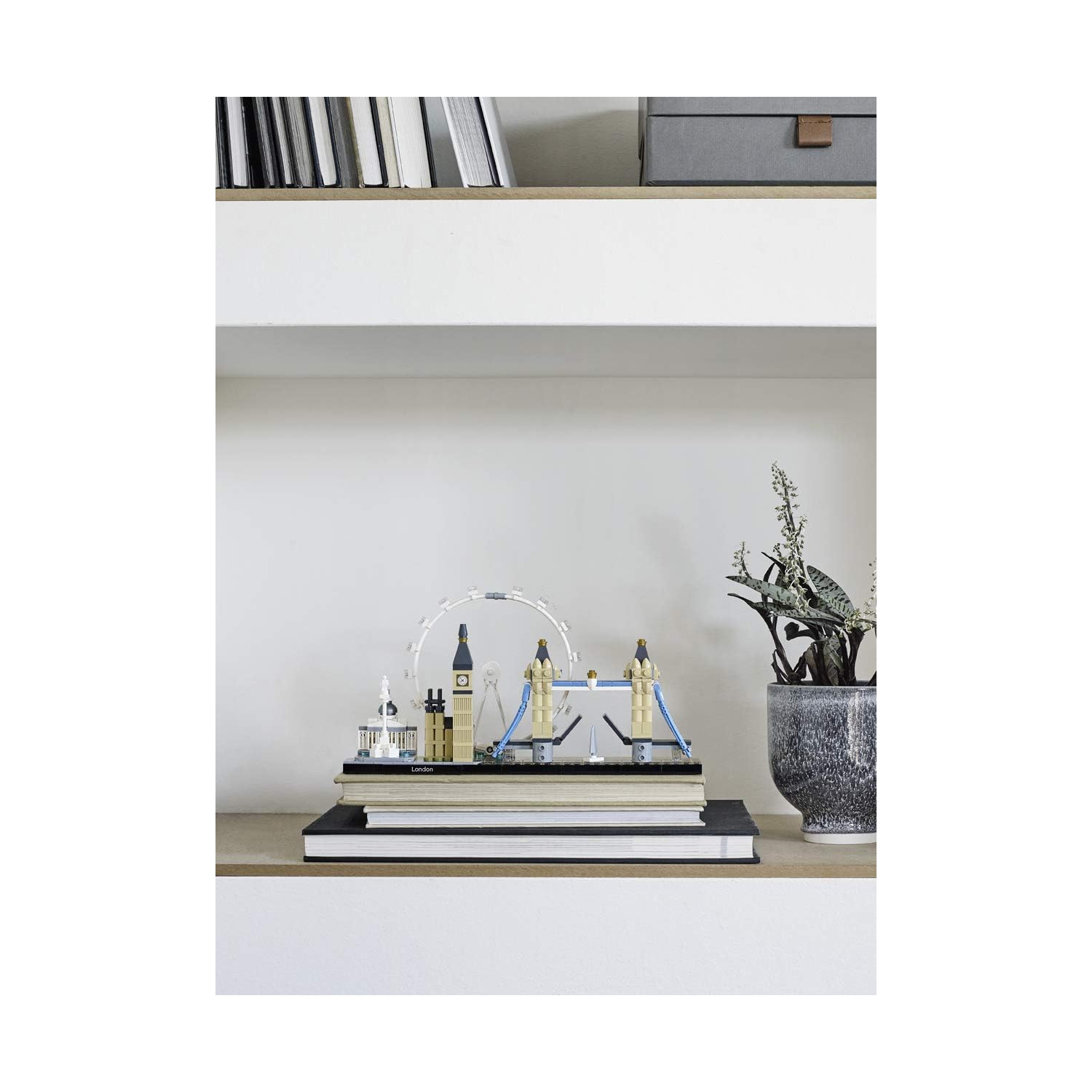 LEGO Architecture - Ensemble de construction de collection Skyline 21034 London avec London Eye, Big Ben et Tower Bridge, Office Home décor,