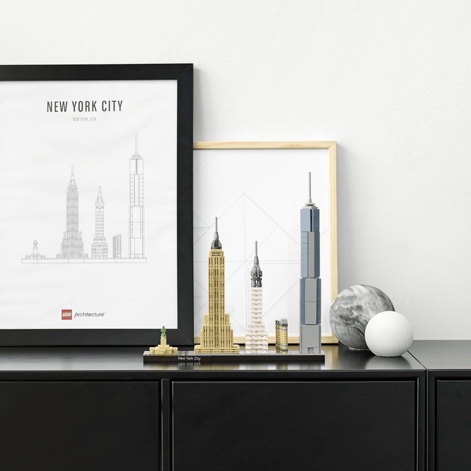 LEGO Architecture - New York City Skyline 21028, ensemble de collection pour adultes à construire, activité créative, idée cadeau de décoration